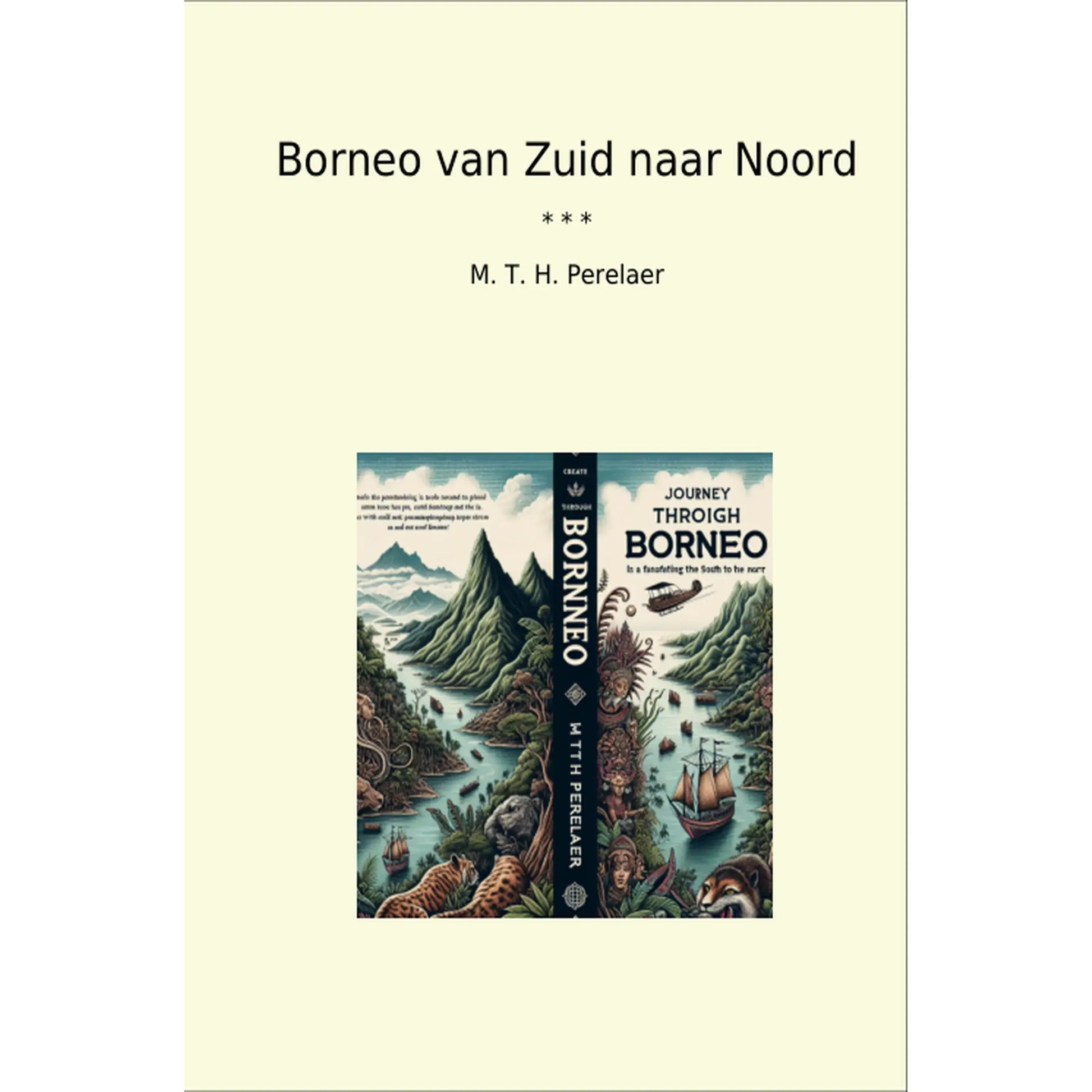 Book cover Borneo van Zuid naar Noord