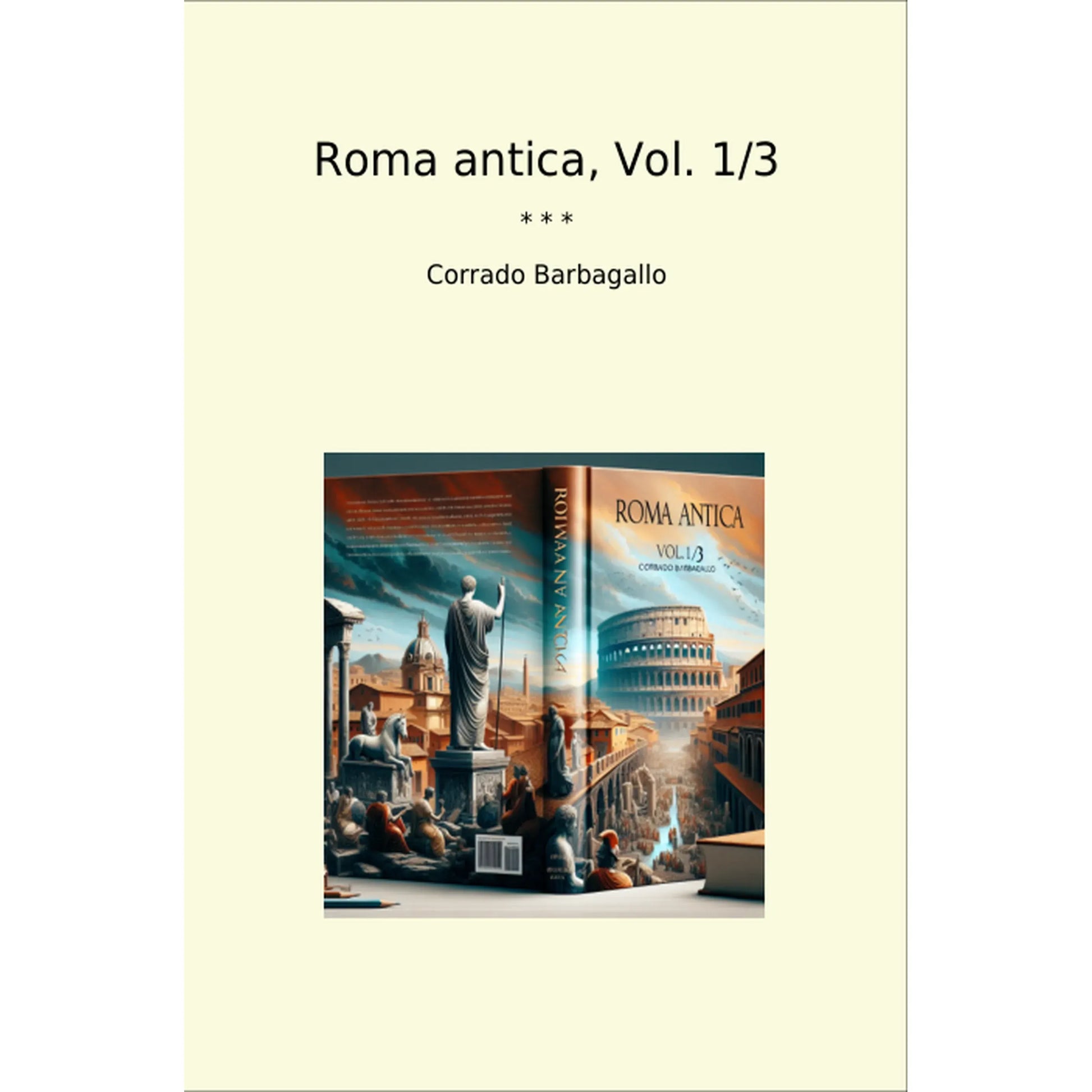 Book cover Roma antica, Vol. 1/3