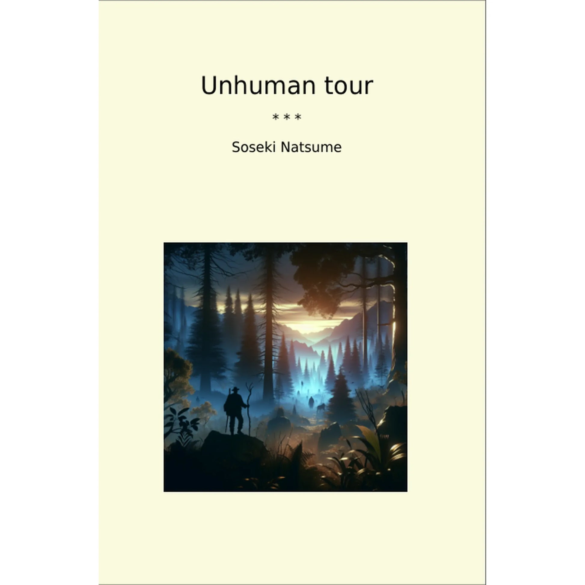 Book cover Unhuman tour