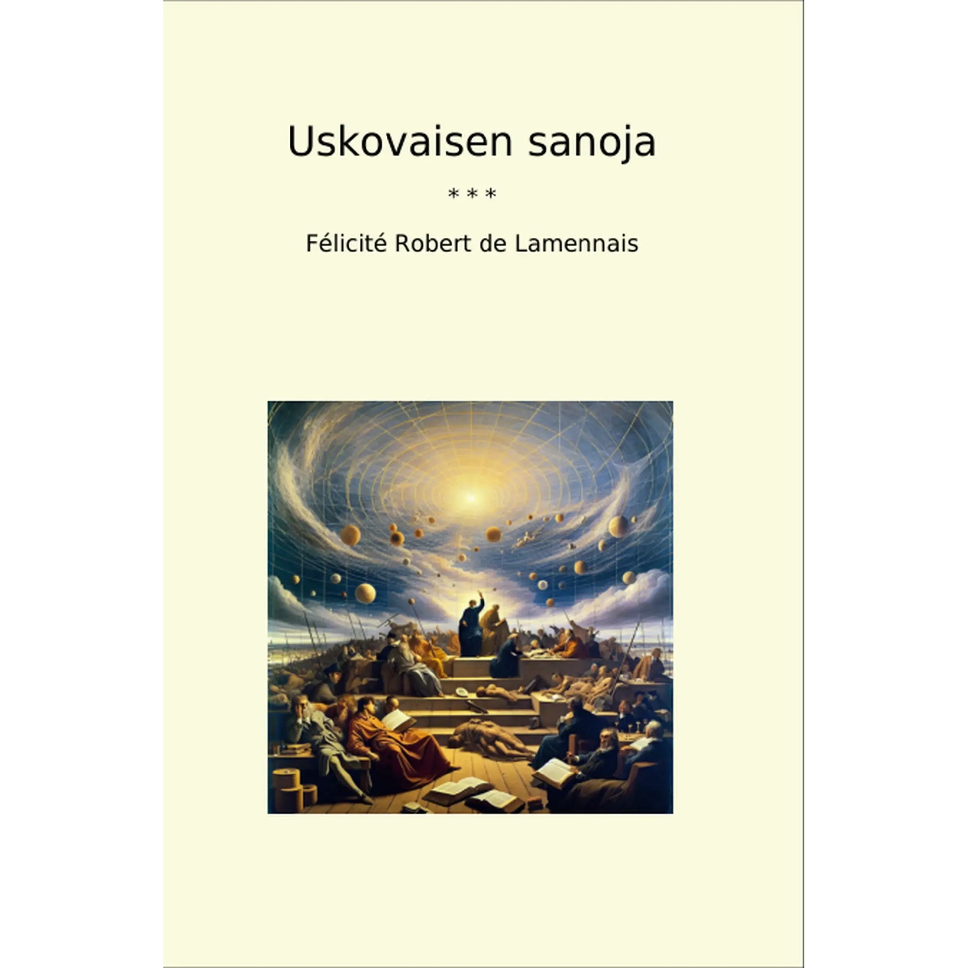 Book cover Uskovaisen sanoja