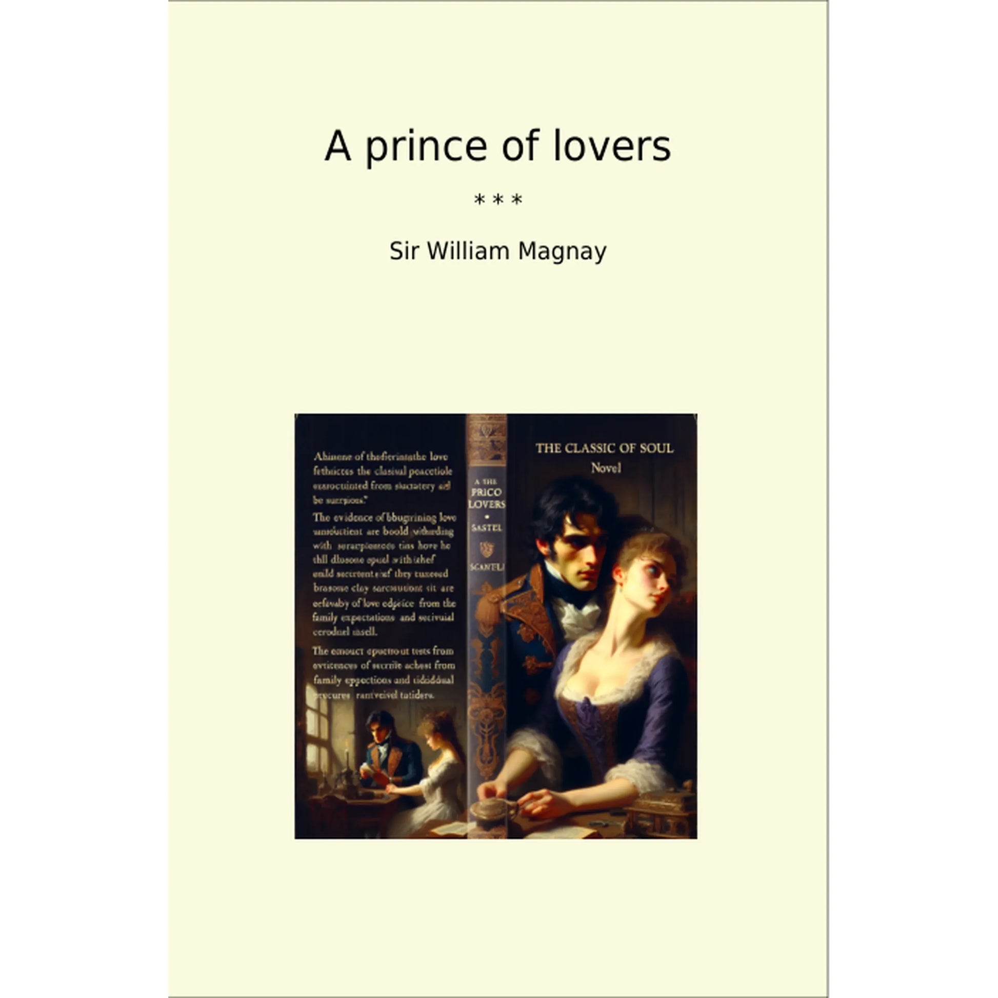 Book cover A prince of lovers
