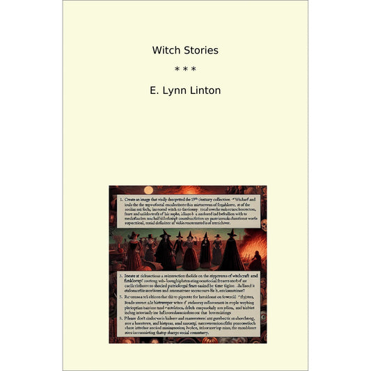 Book cover Witch Stories