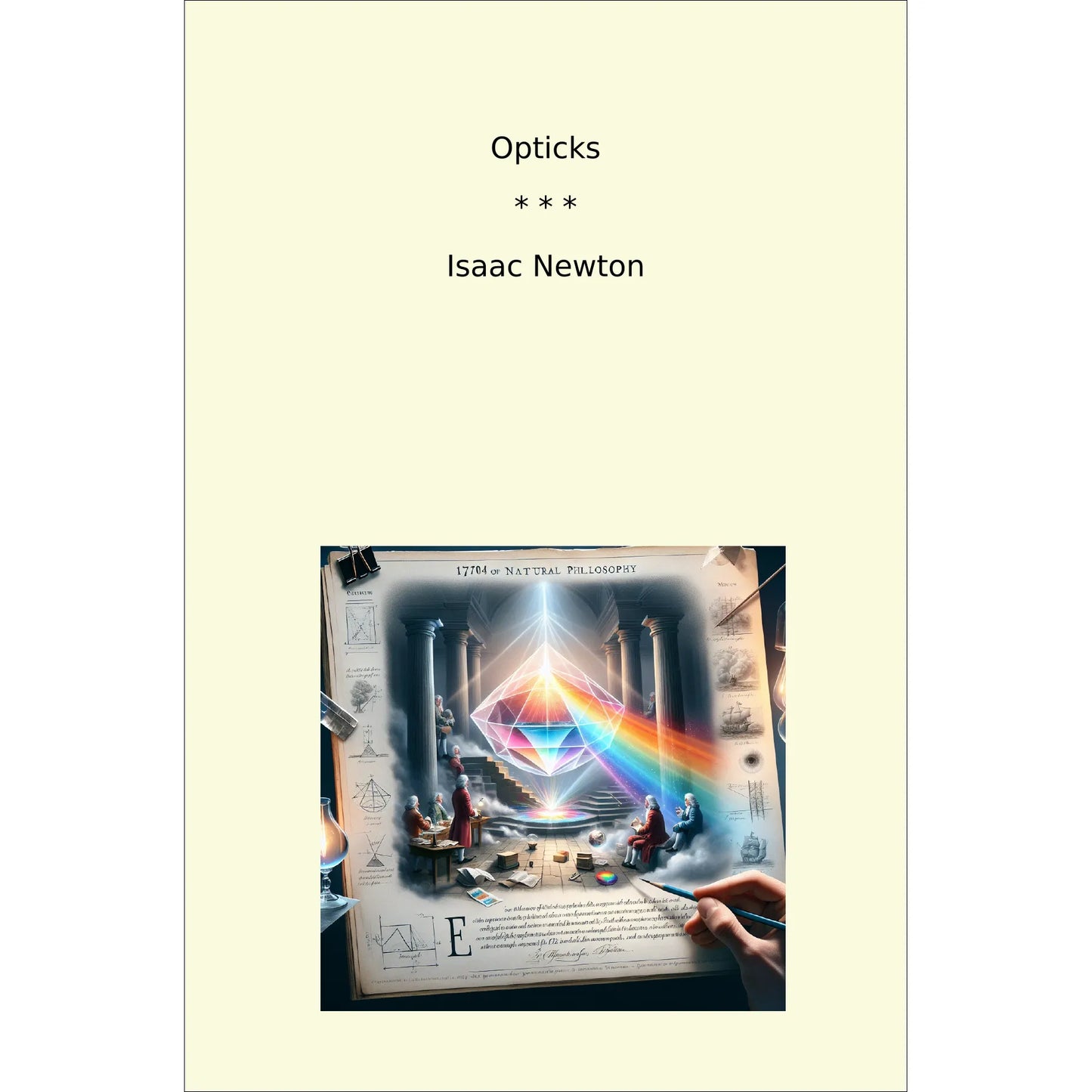 Book cover Opticks
