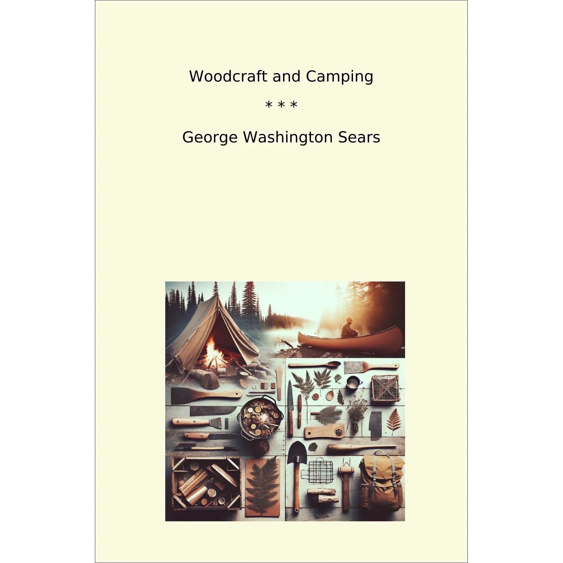 Book cover Woodcraft and Camping