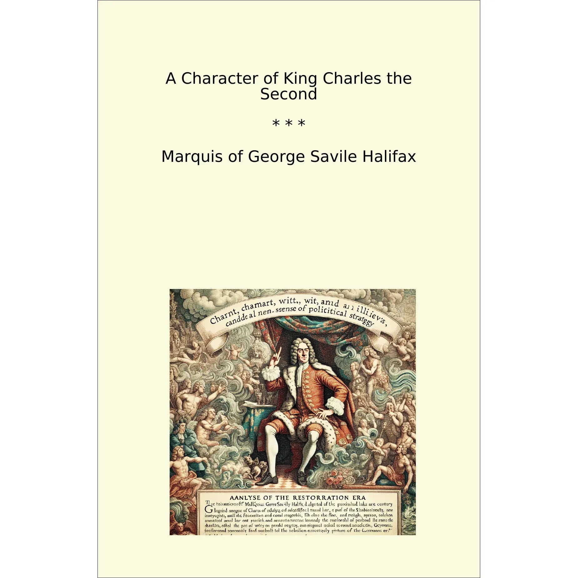 Book cover A Character of King Charles the Second
