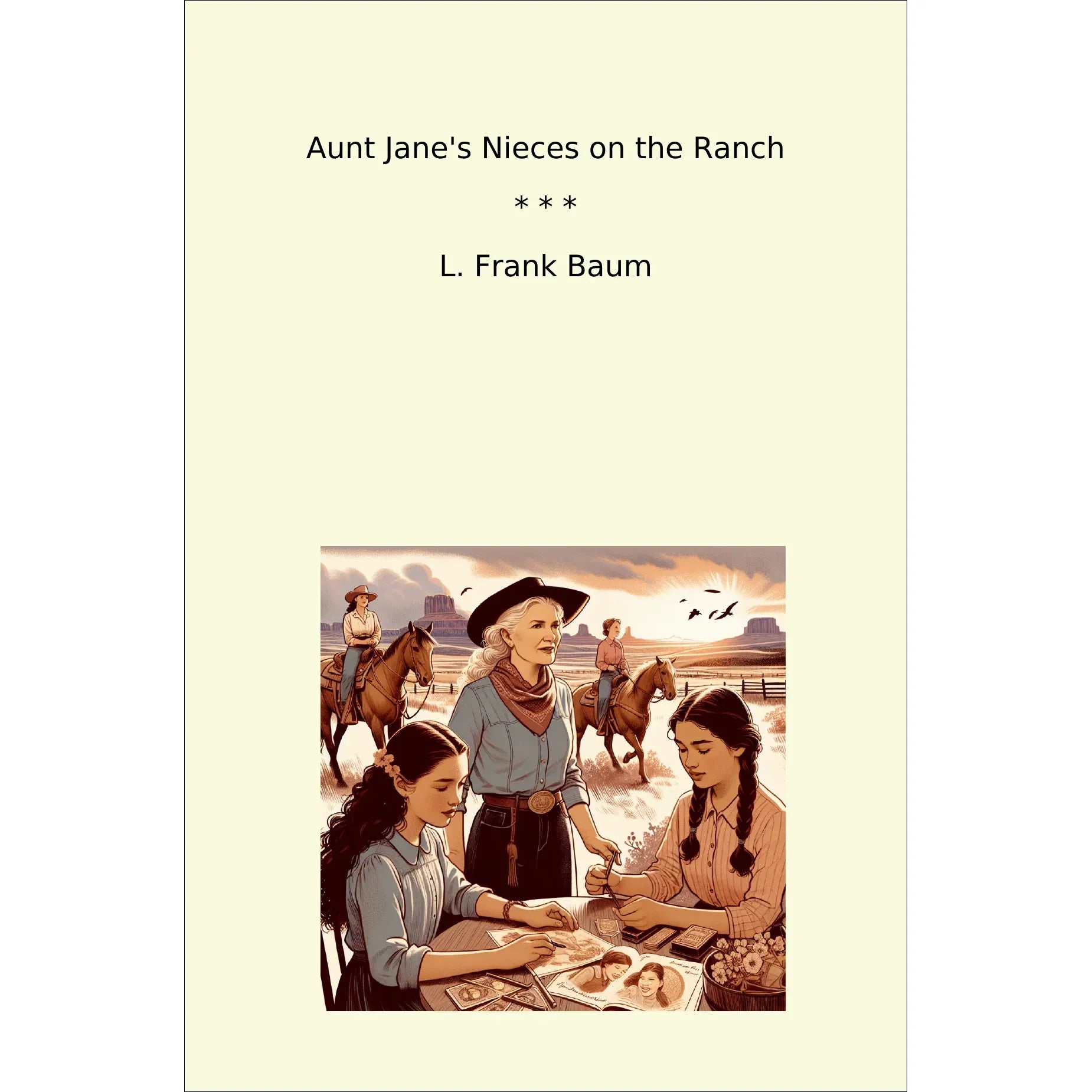 Book cover Aunt Jane's Nieces on the Ranch