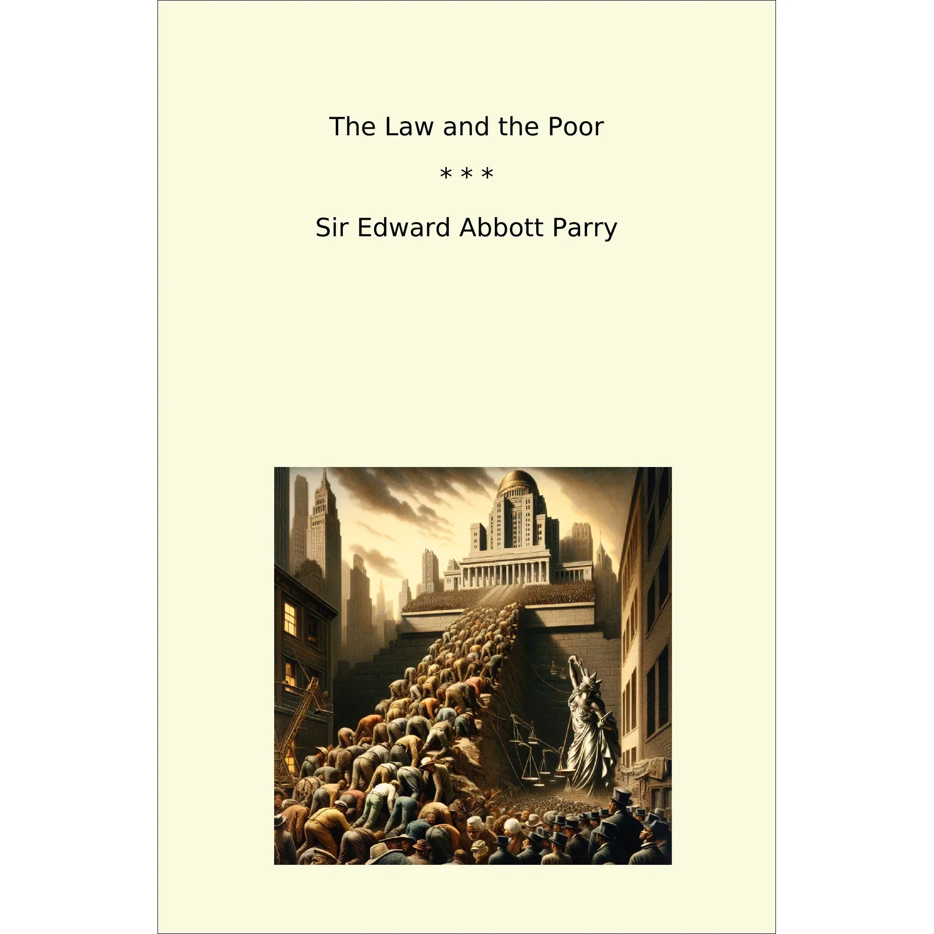 Book cover The Law and the Poor