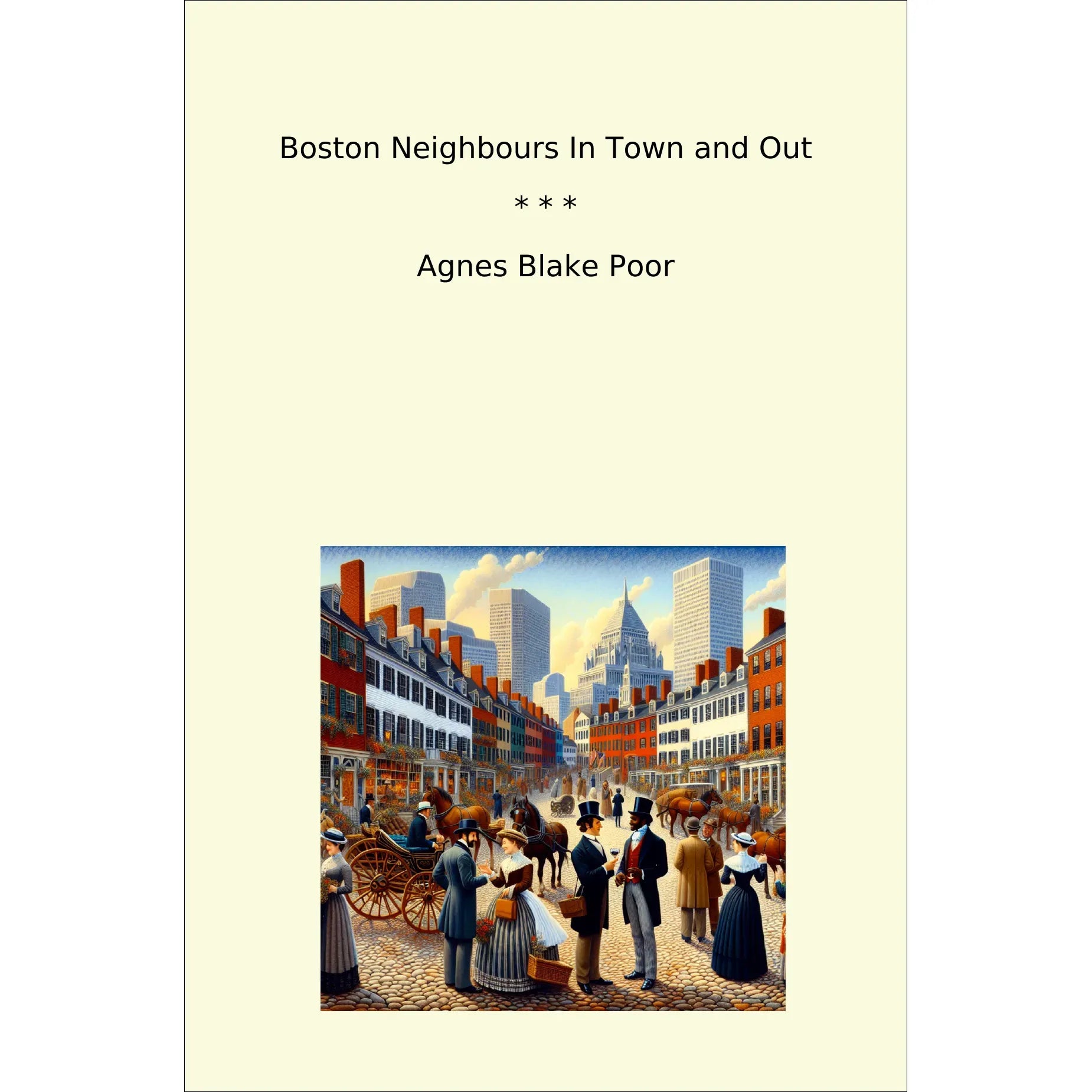 Book cover Boston Neighbours In Town and Out