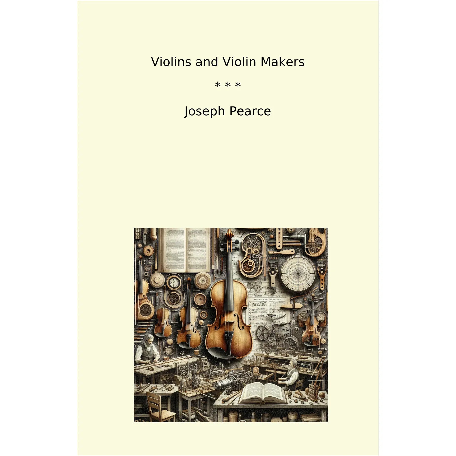 Book cover Violins and Violin Makers