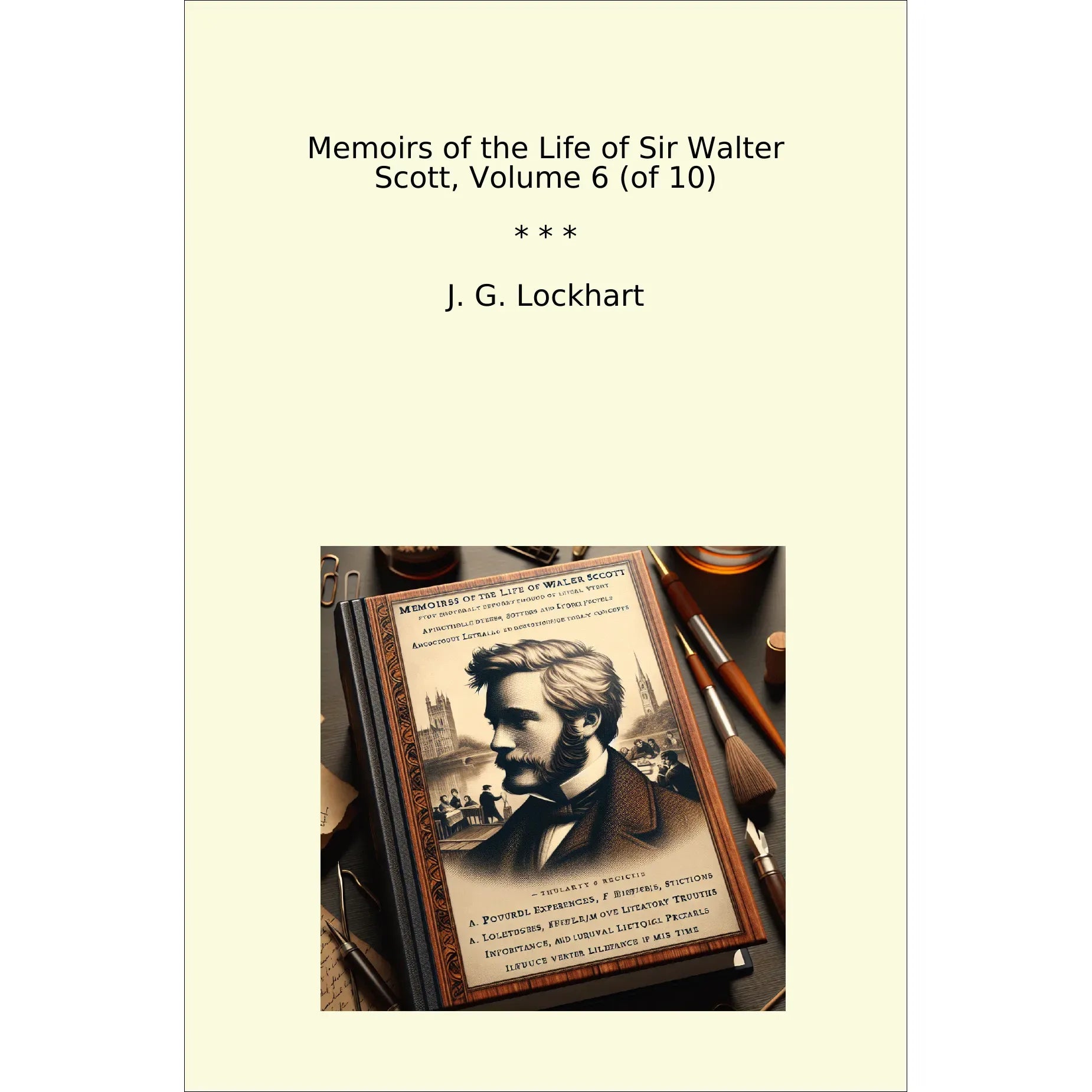 Book cover Memoirs of the Life of Sir Walter Scott, Volume 6 (of 10)