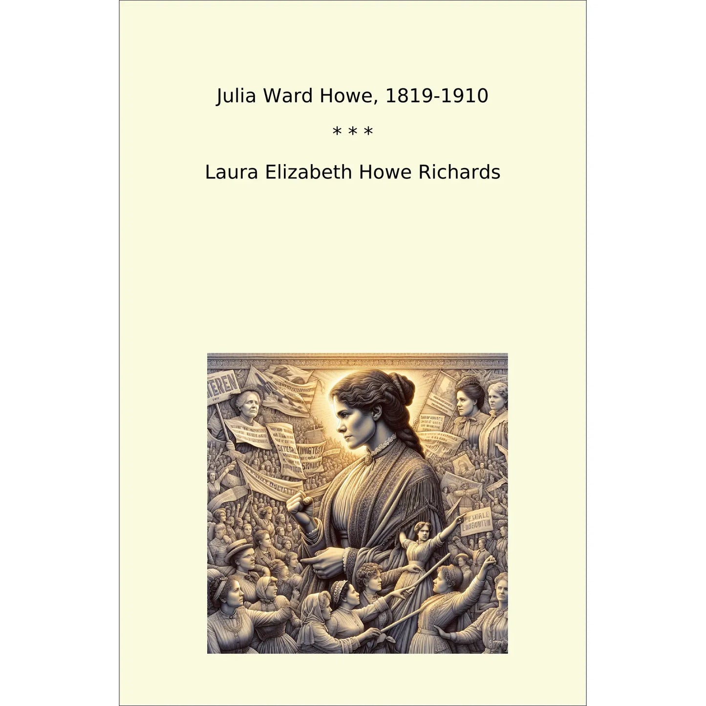 Book cover Julia Ward Howe, 1819-1910