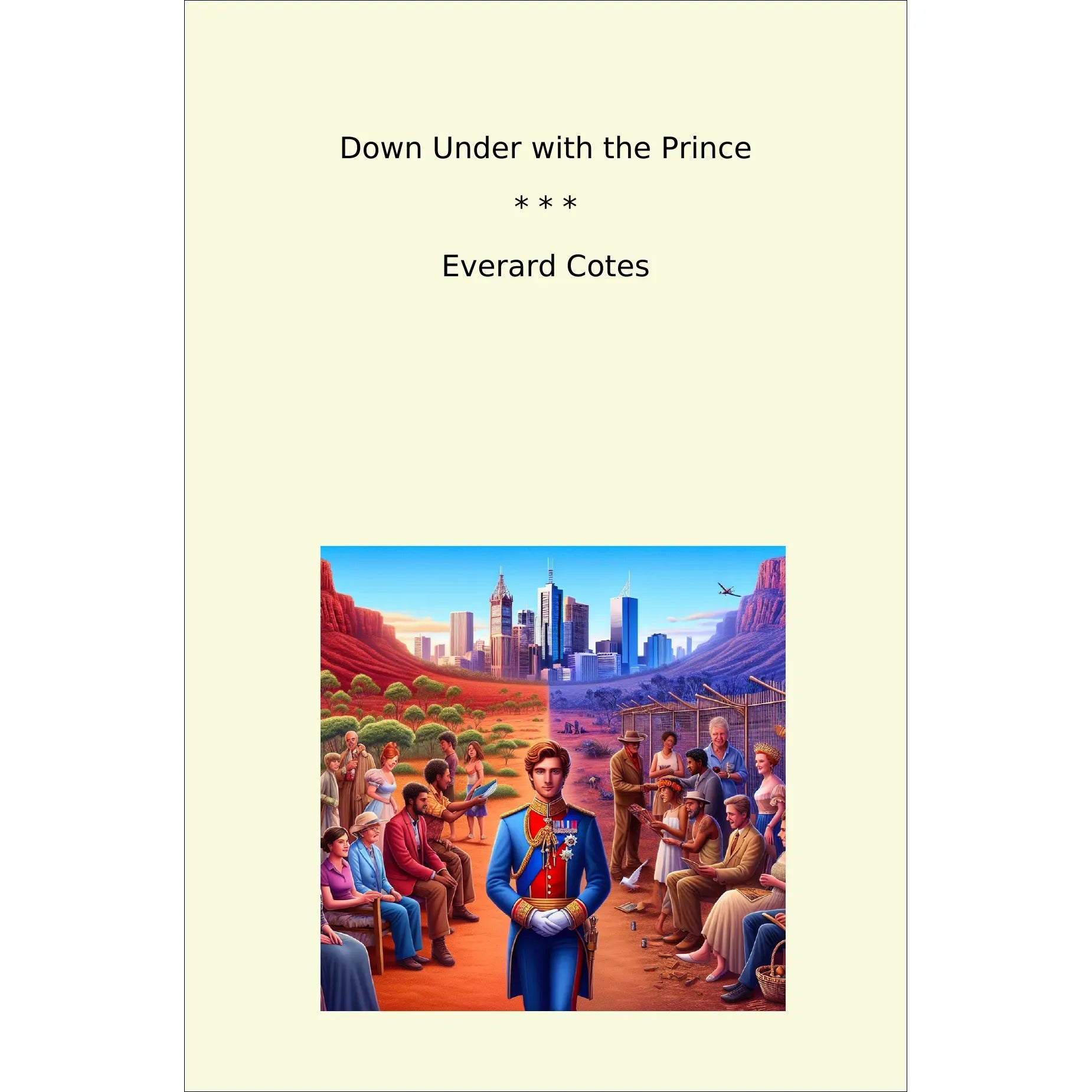 Book cover Down Under with the Prince
