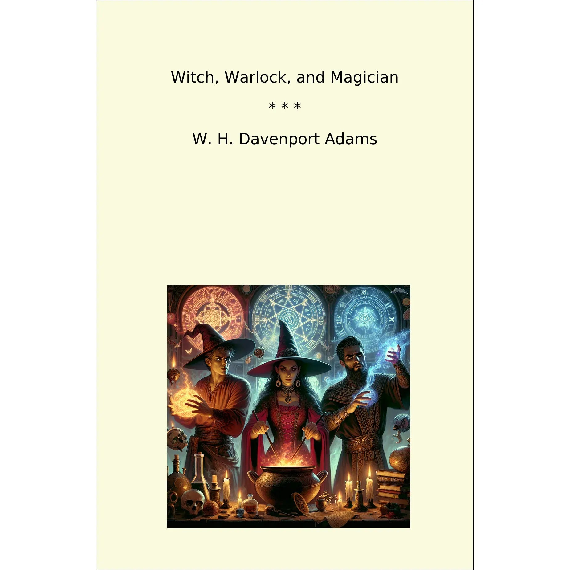 Book cover Witch, Warlock, and Magician