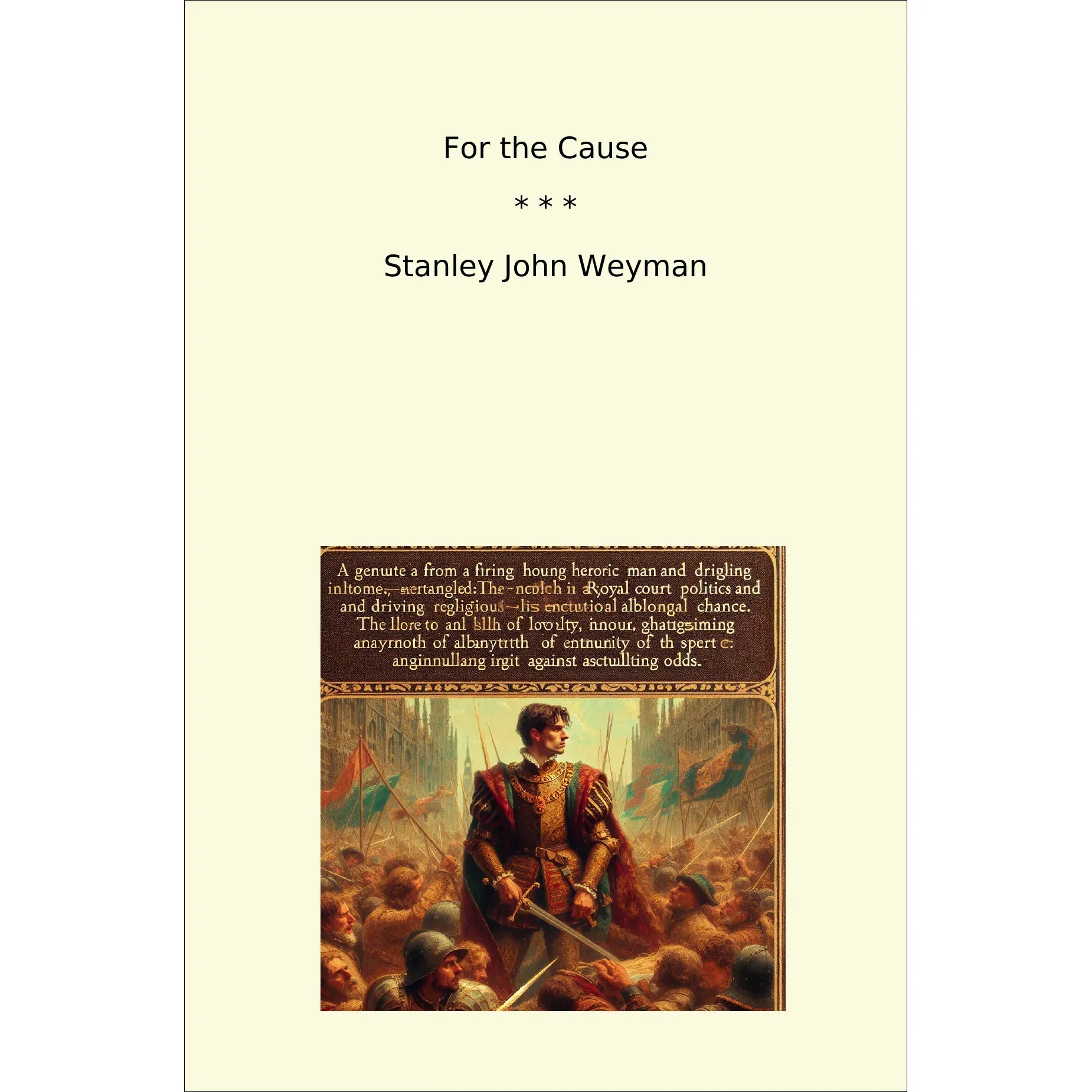 Book cover For the Cause