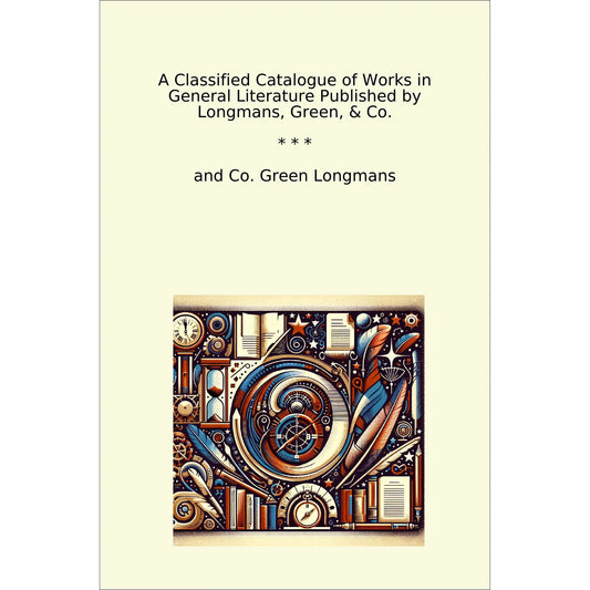 Book cover A Classified Catalogue of Works in General Literature Published by Longmans, Green, & Co.