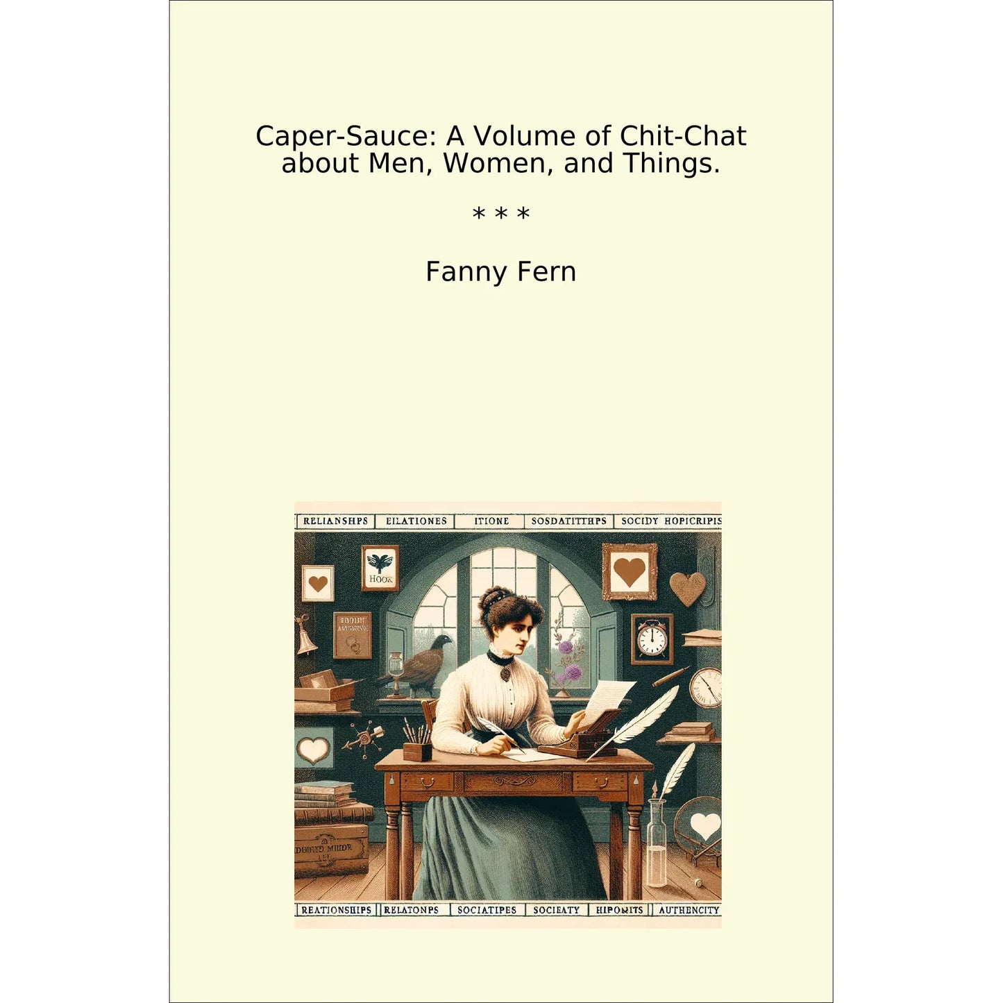 Book cover Caper-Sauce: A Volume of Chit-Chat about Men, Women, and Things.