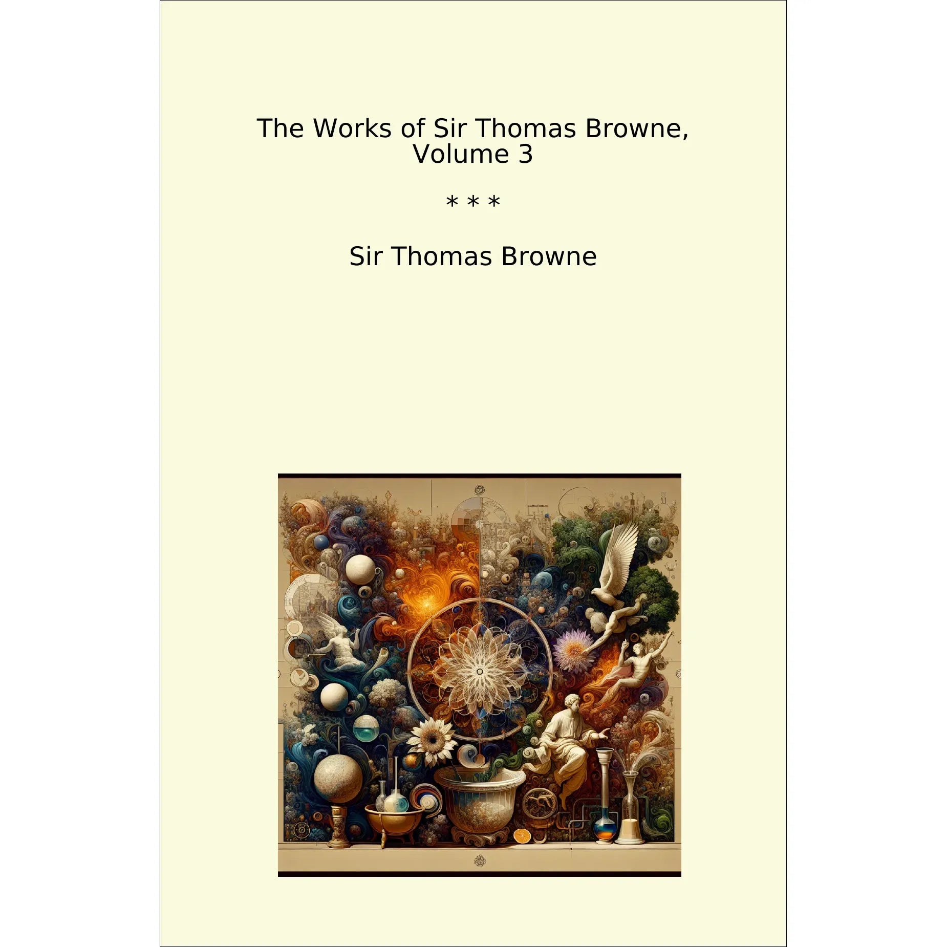 Book cover The Works of Sir Thomas Browne, Volume 3
