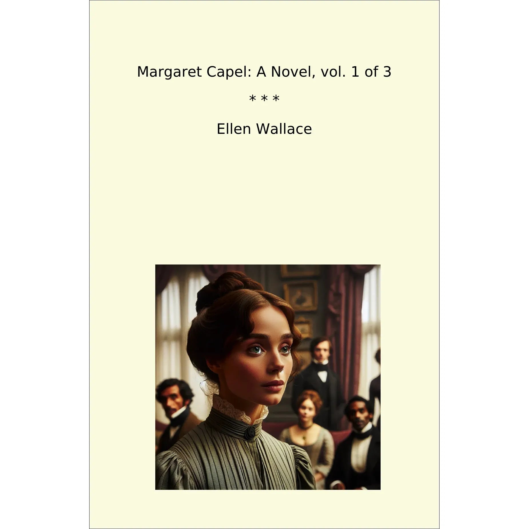 Book cover Margaret Capel: A Novel, vol. 1 of 3