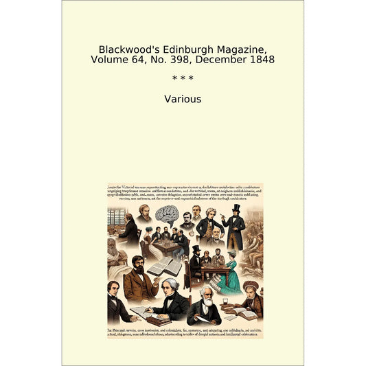 Book cover Blackwood's Edinburgh Magazine, Volume 64, No. 398, December 1848