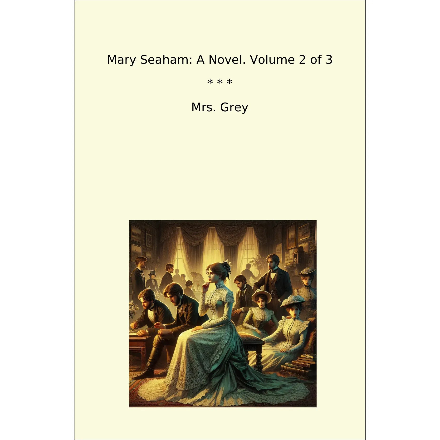 Book cover Mary Seaham: A Novel. Volume 2 of 3