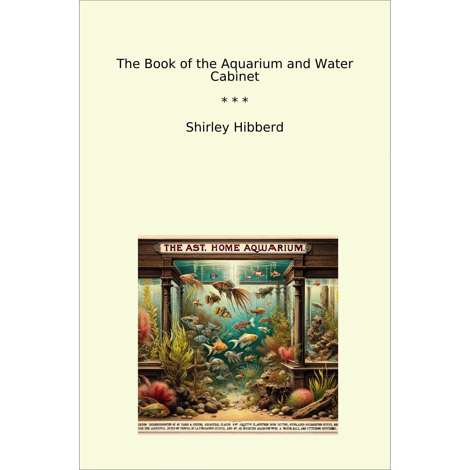 Book cover The Book of the Aquarium and Water Cabinet