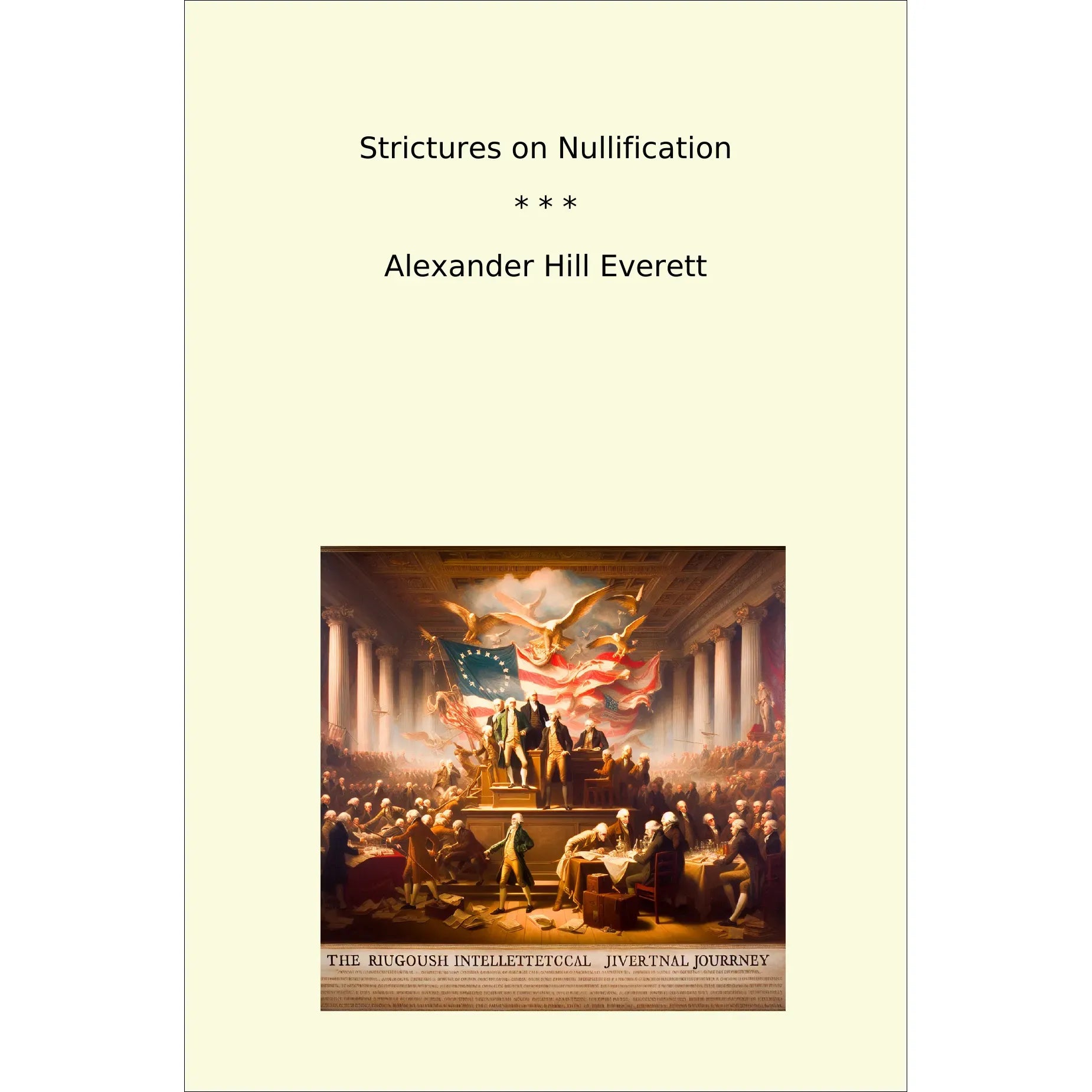 Book cover Strictures on Nullification