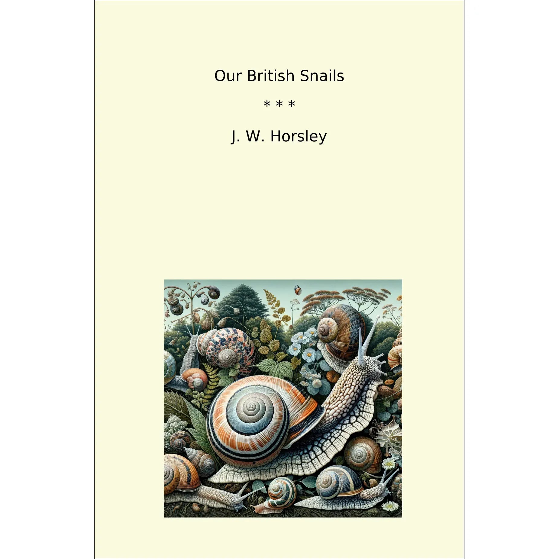 Book cover Our British Snails