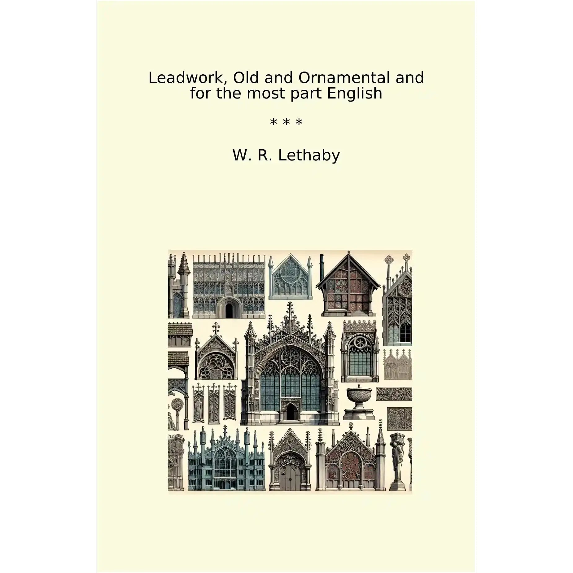 Book cover Leadwork, Old and Ornamental and for the most part English
