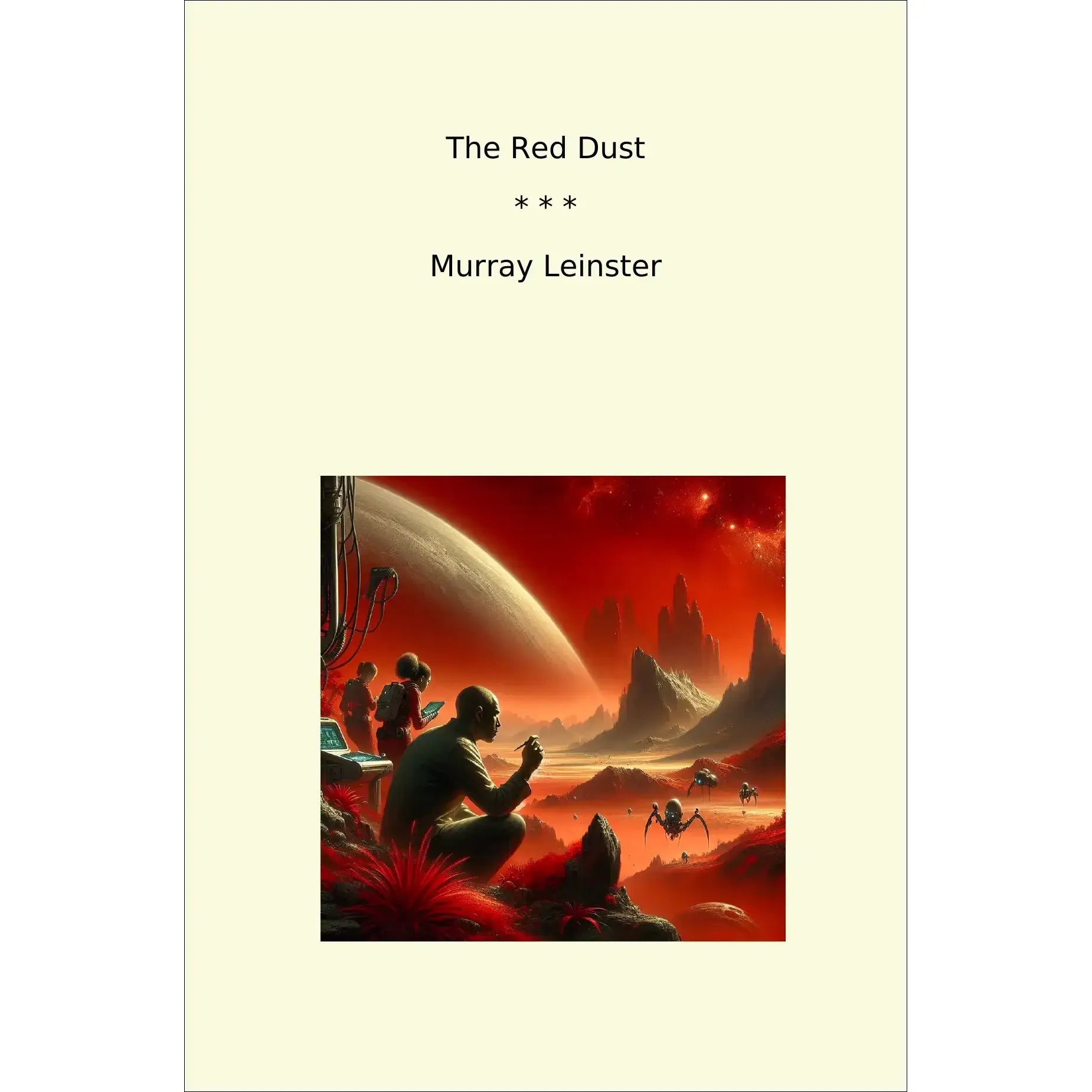 Book cover The Red Dust