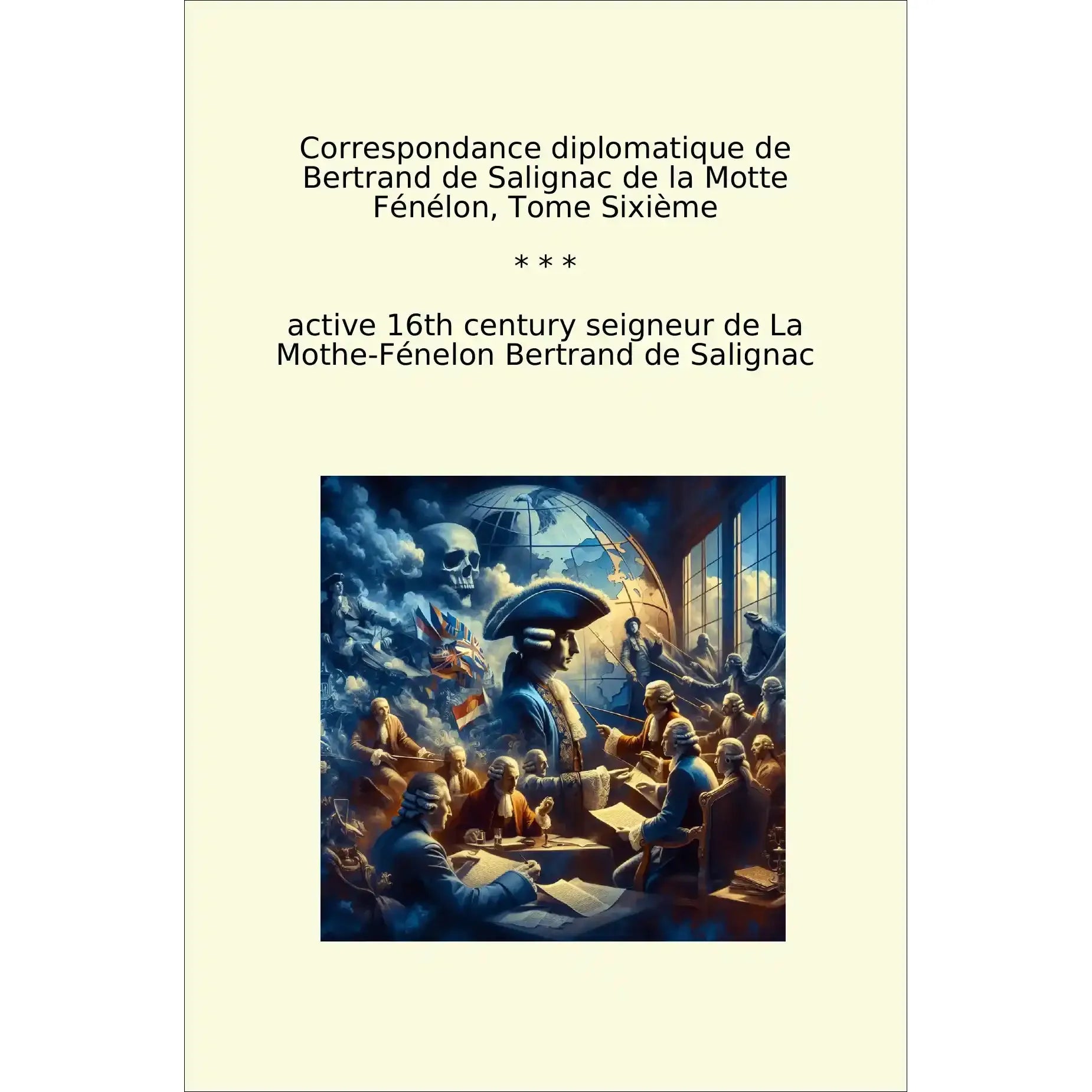 Book cover Correspondance diplomatique de Bertrand de Salignac de la Motte Fénélon, Tome Sixième