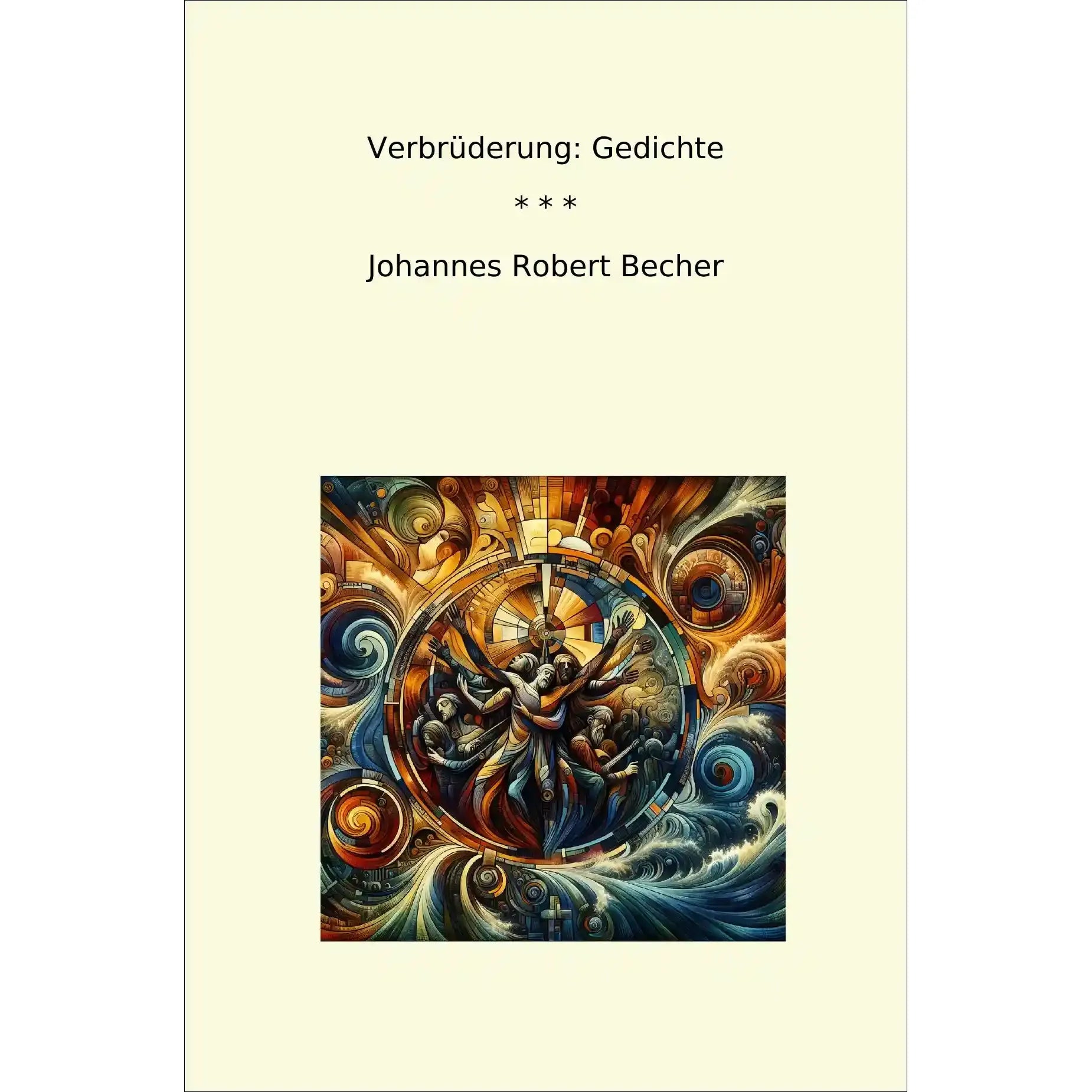 Book cover Verbrüderung: Gedichte