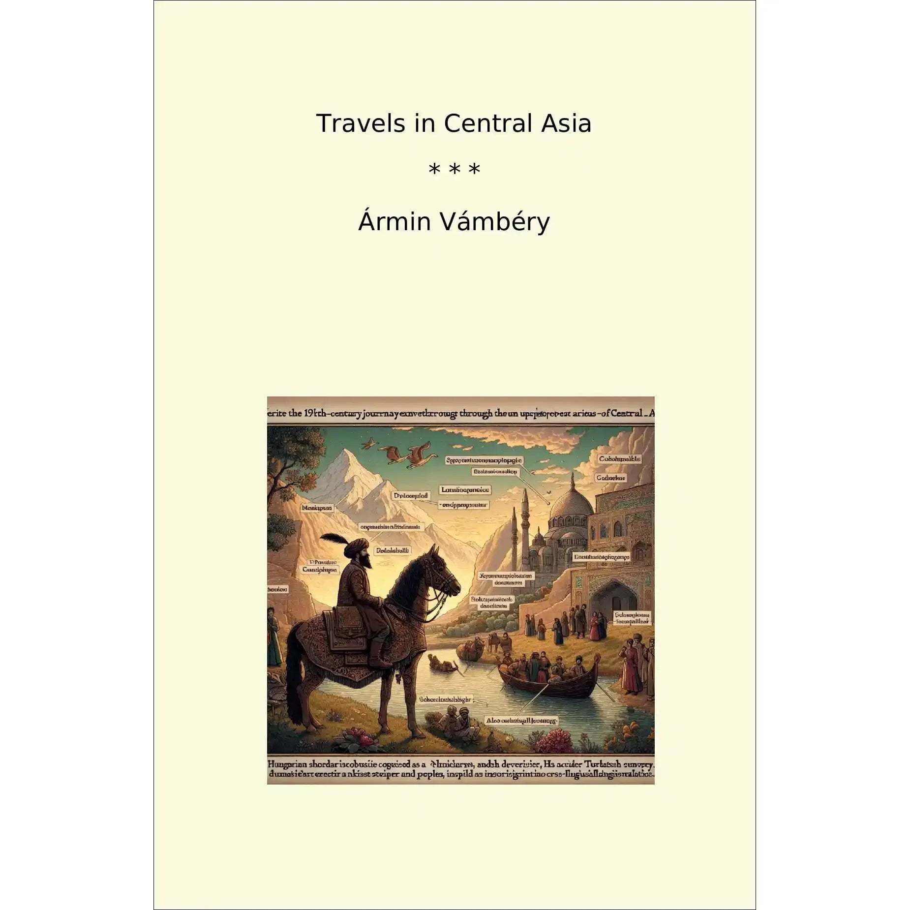 Book cover Travels in Central Asia