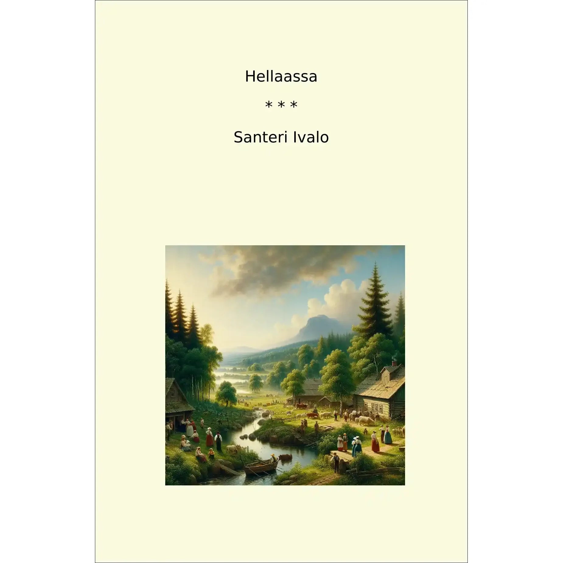 Book cover Hellaassa