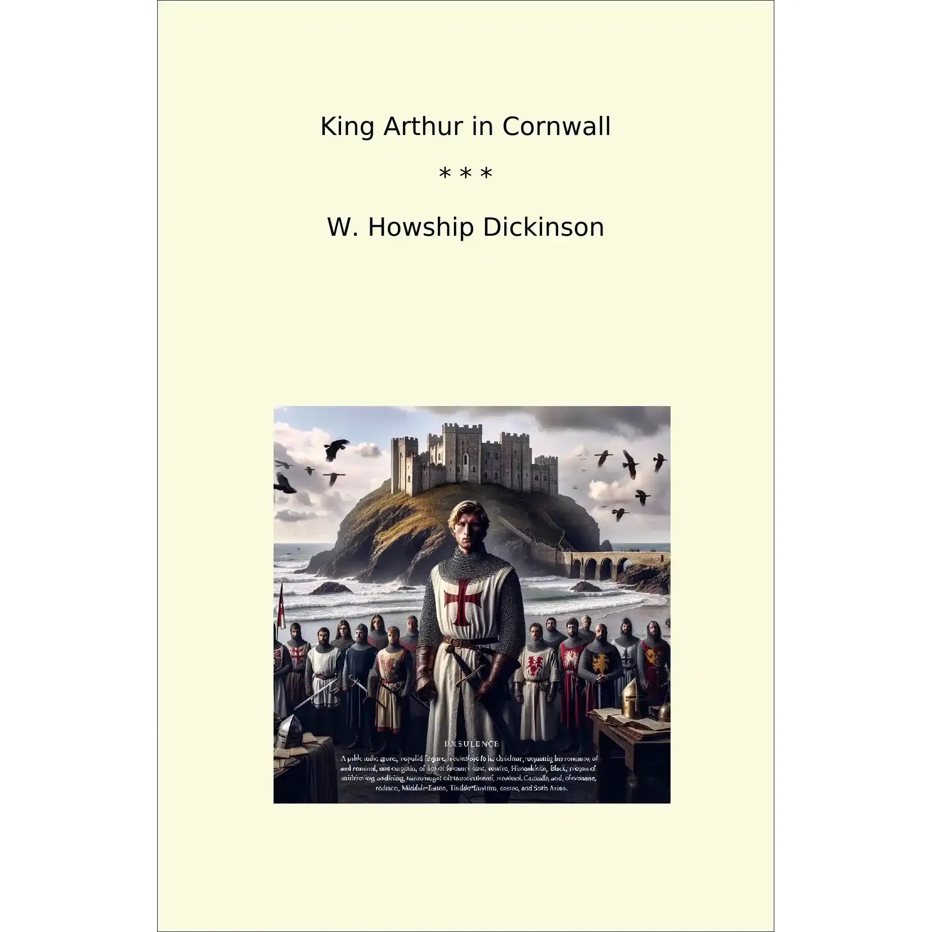 Book cover King Arthur in Cornwall