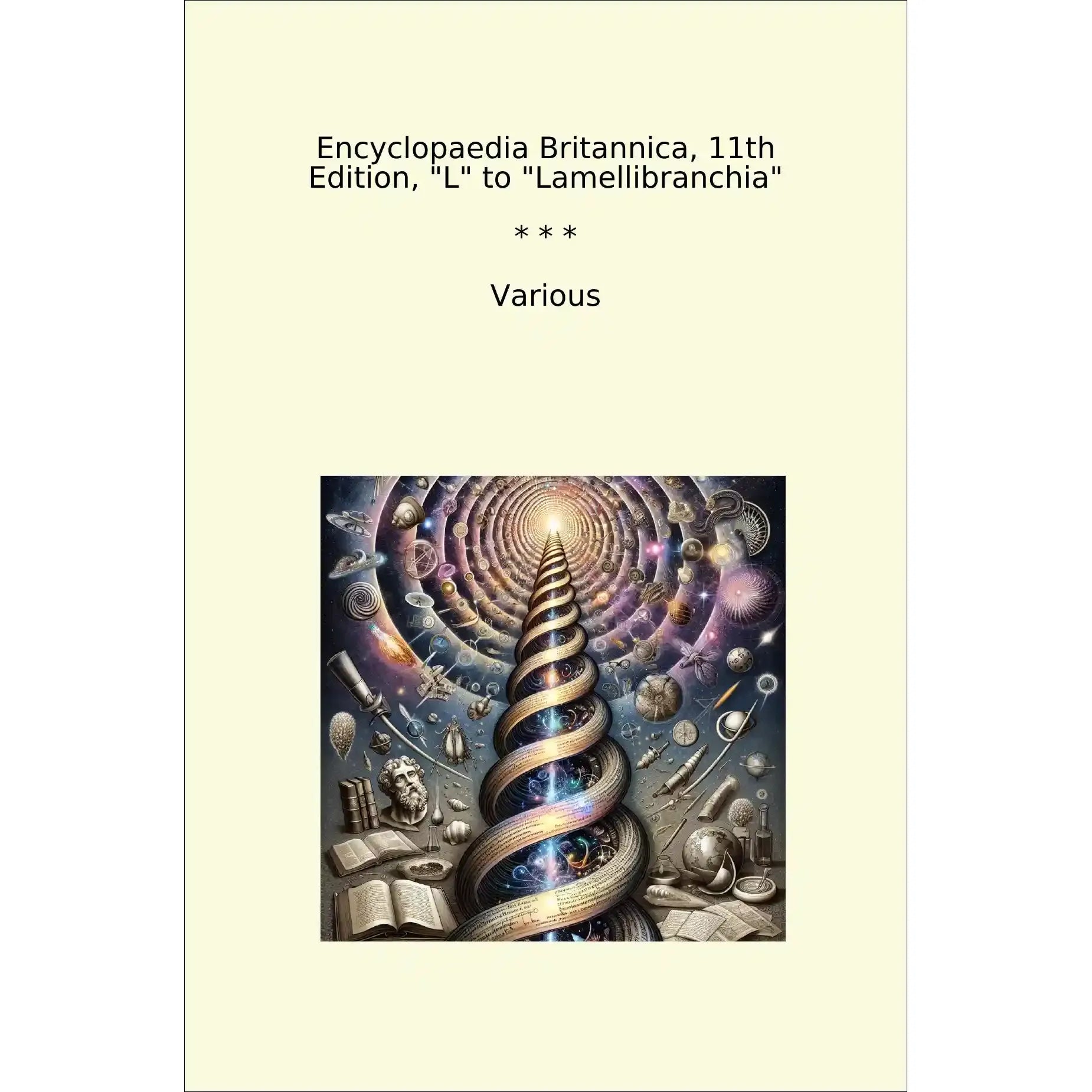 Book cover Encyclopaedia Britannica, 11th Edition, "L" to "Lamellibranchia"