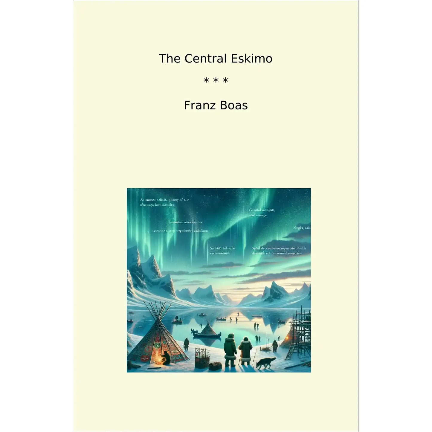 Book cover The Central Eskimo