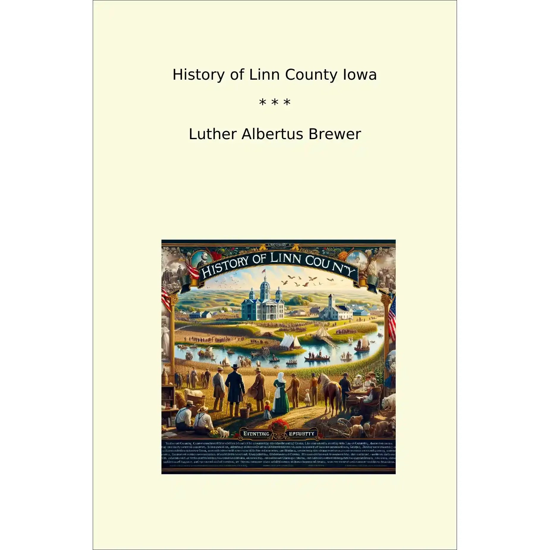 Book cover History of Linn County Iowa