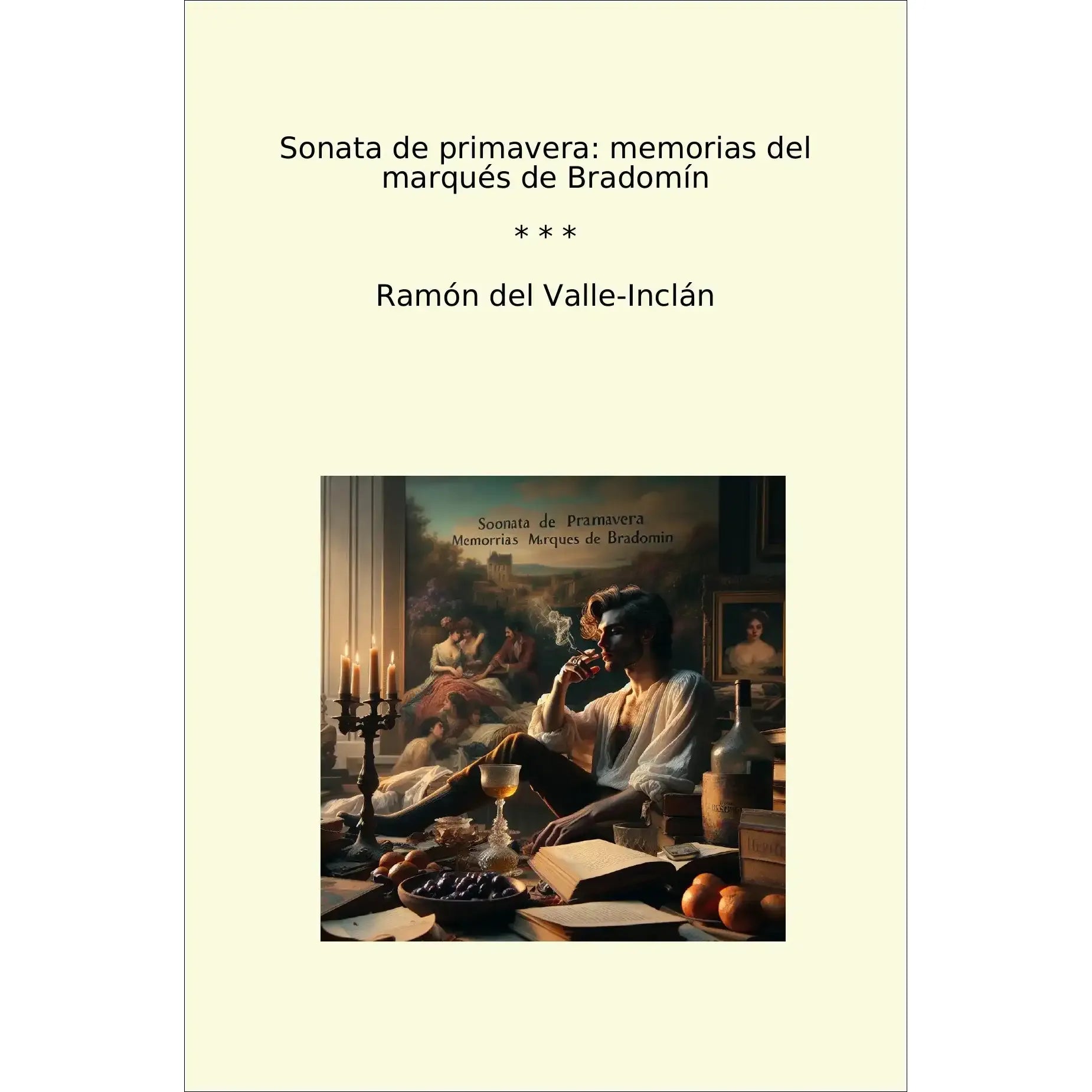 Book cover Sonata de primavera: memorias del marqués de Bradomín