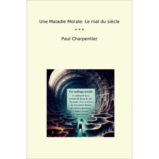 Book cover Une Maladie Morale: Le mal du siècle