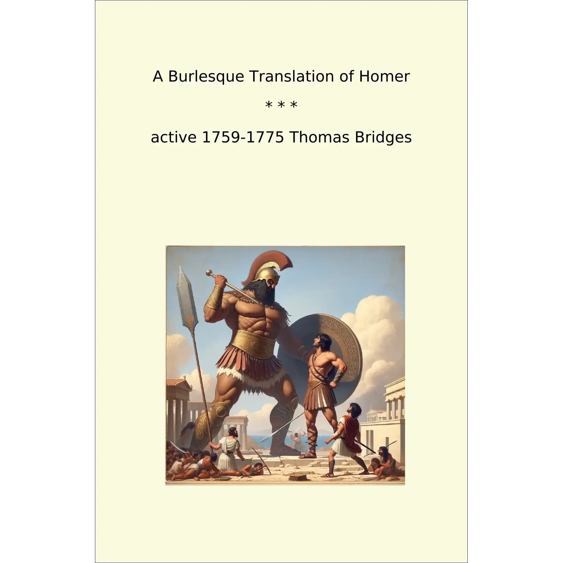 Book cover A Burlesque Translation of Homer