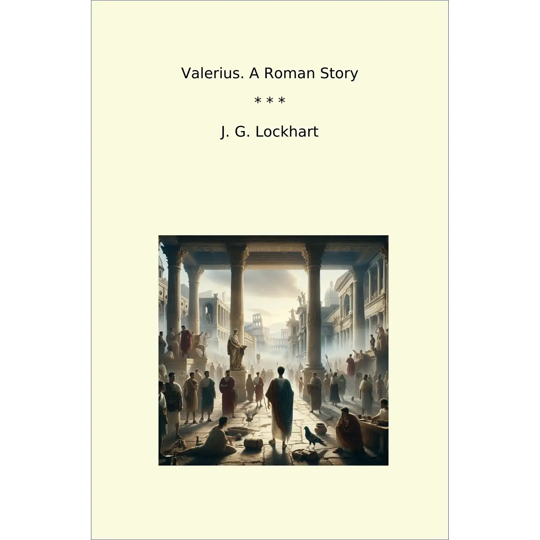 Book cover Valerius. A Roman Story