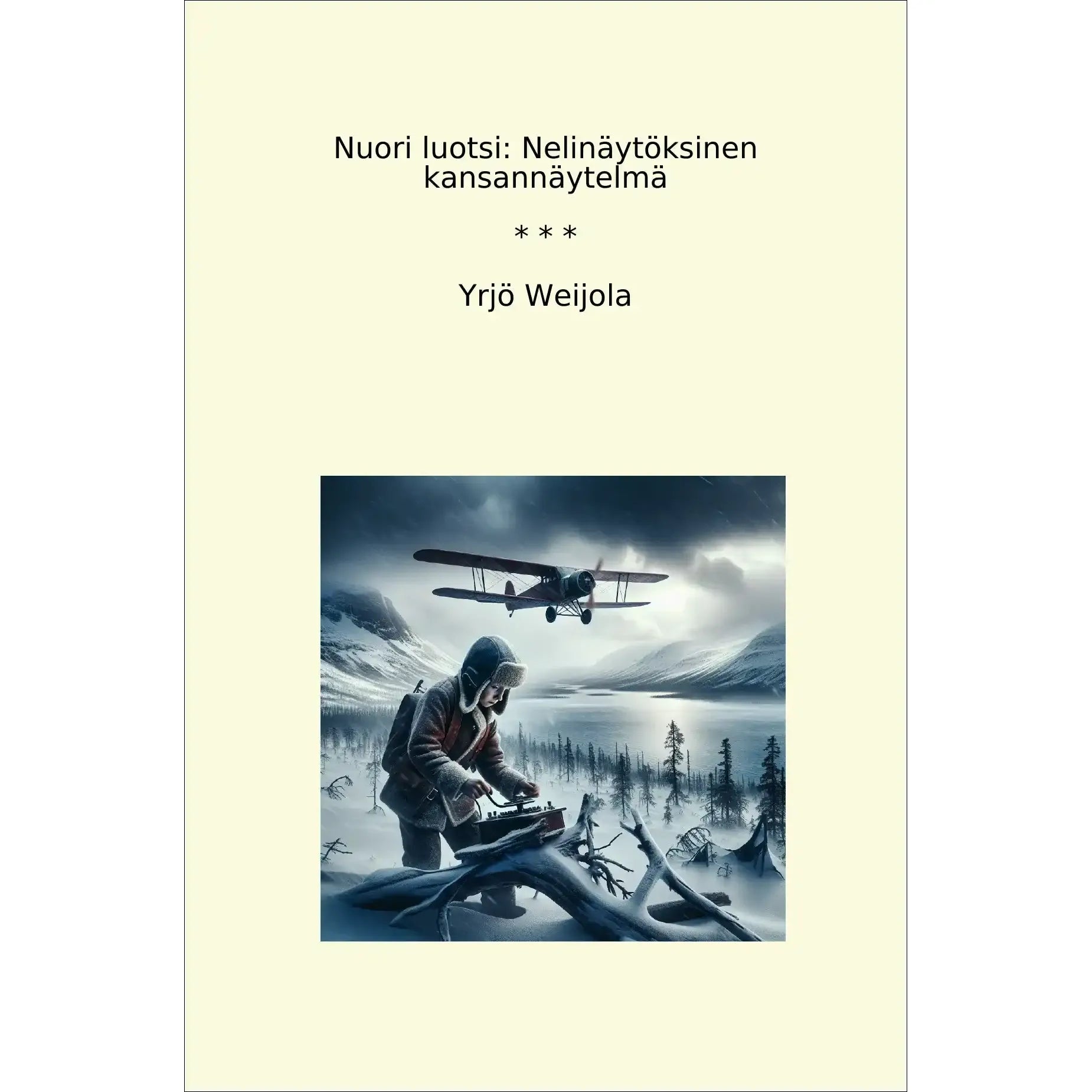 Book cover Nuori luotsi: Nelinäytöksinen kansannäytelmä
