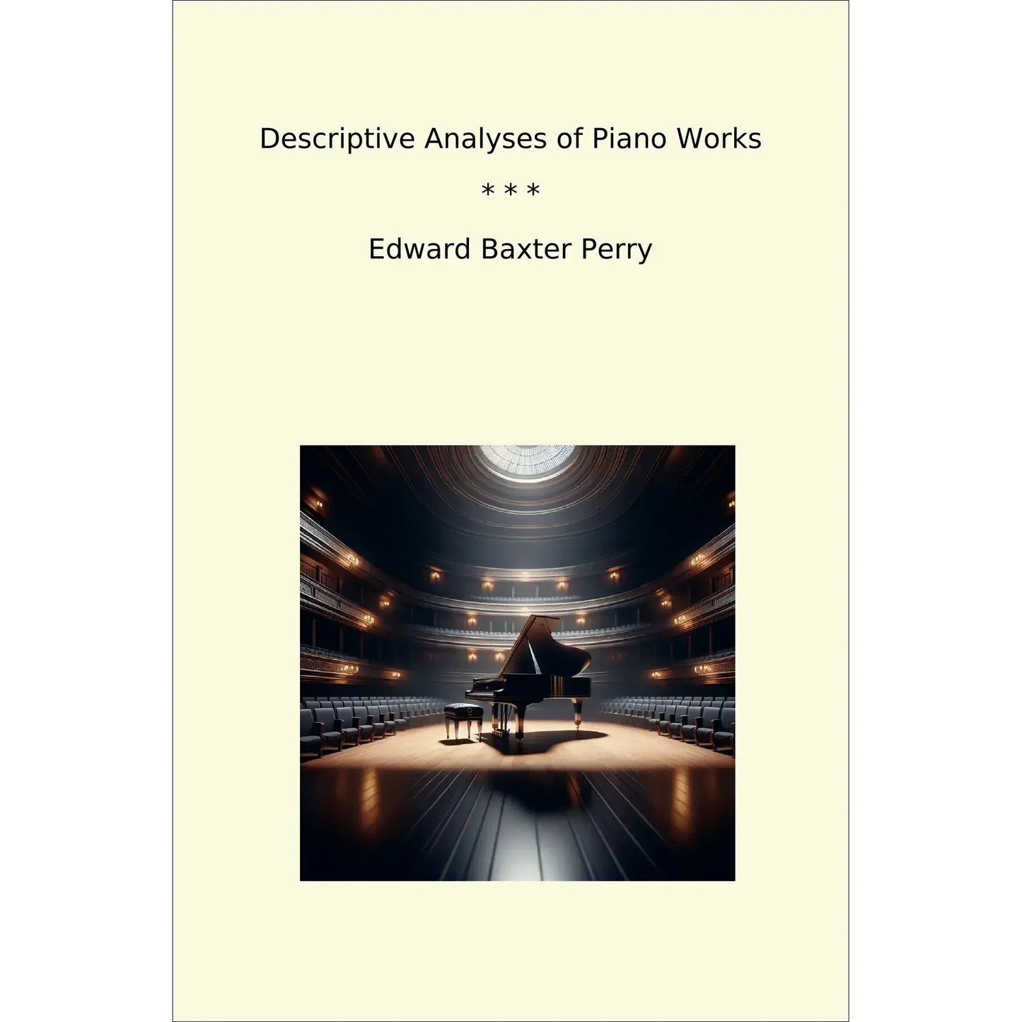 Book cover Descriptive Analyses of Piano Works