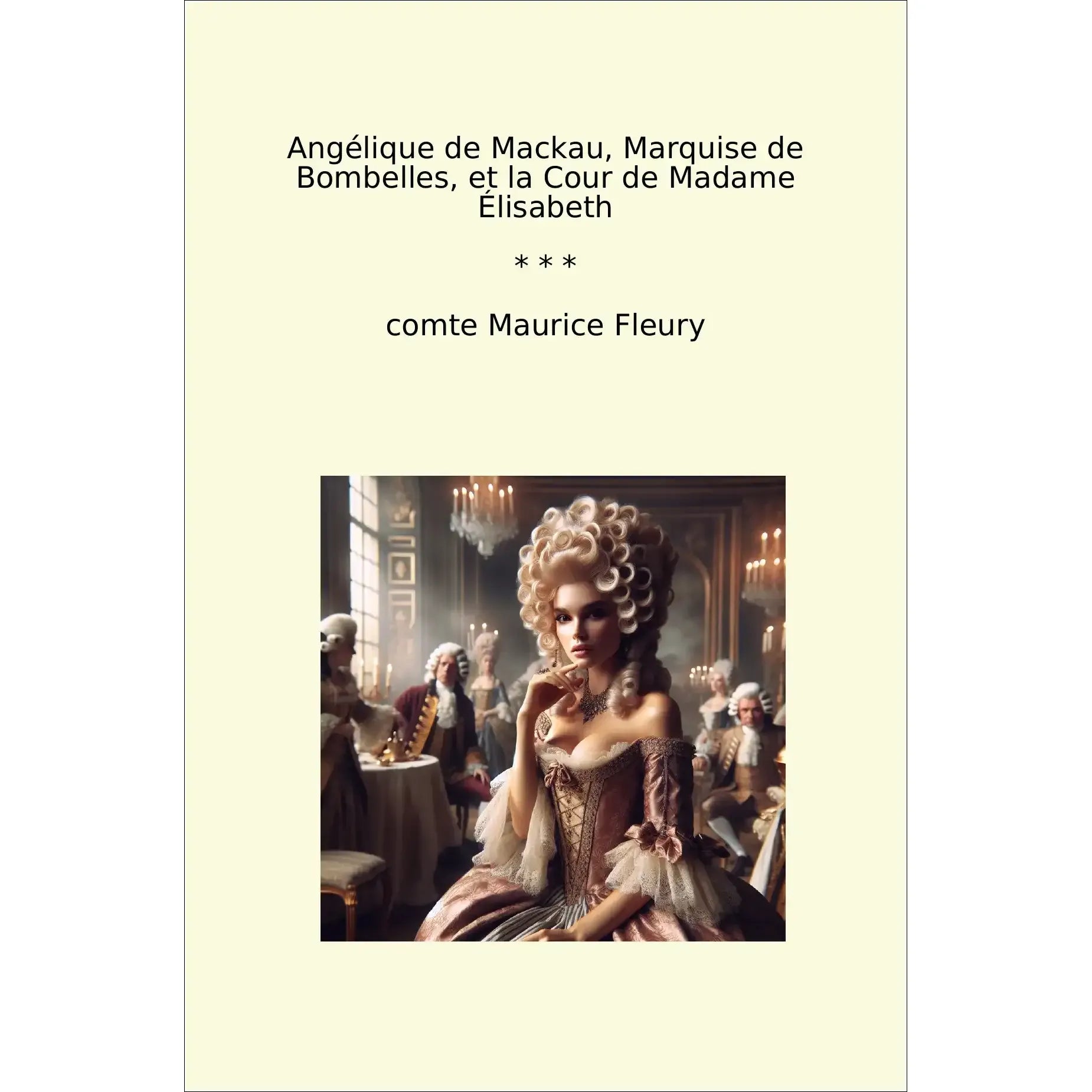 Book cover Angélique de Mackau, Marquise de Bombelles, et la Cour de Madame Élisabeth