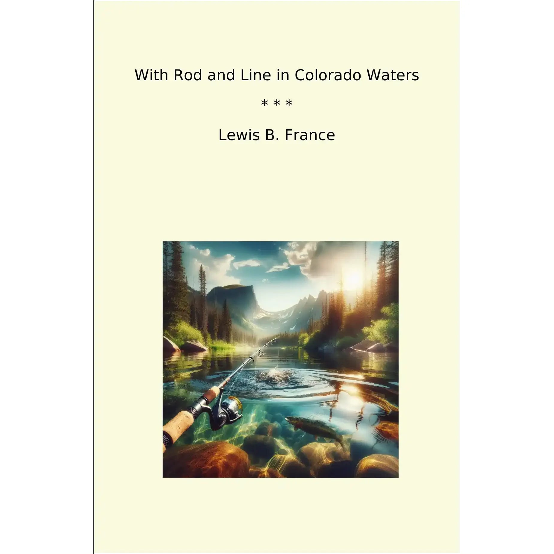 Book cover With Rod and Line in Colorado Waters