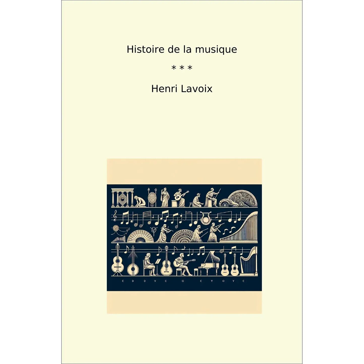 Book cover Histoire de la musique