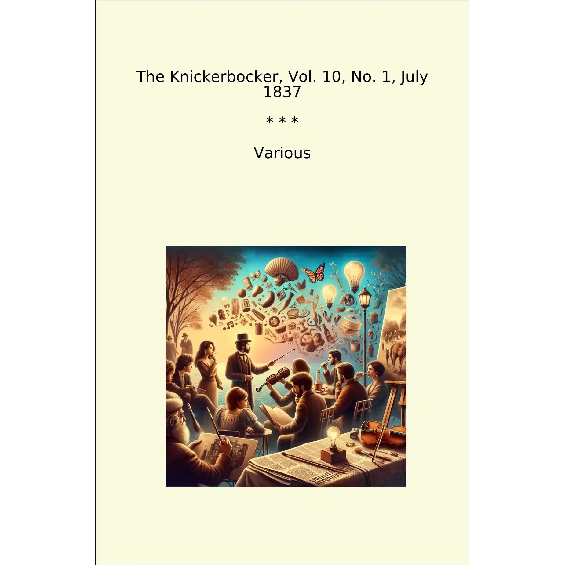Book cover The Knickerbocker, Vol. 10, No. 1, July 1837