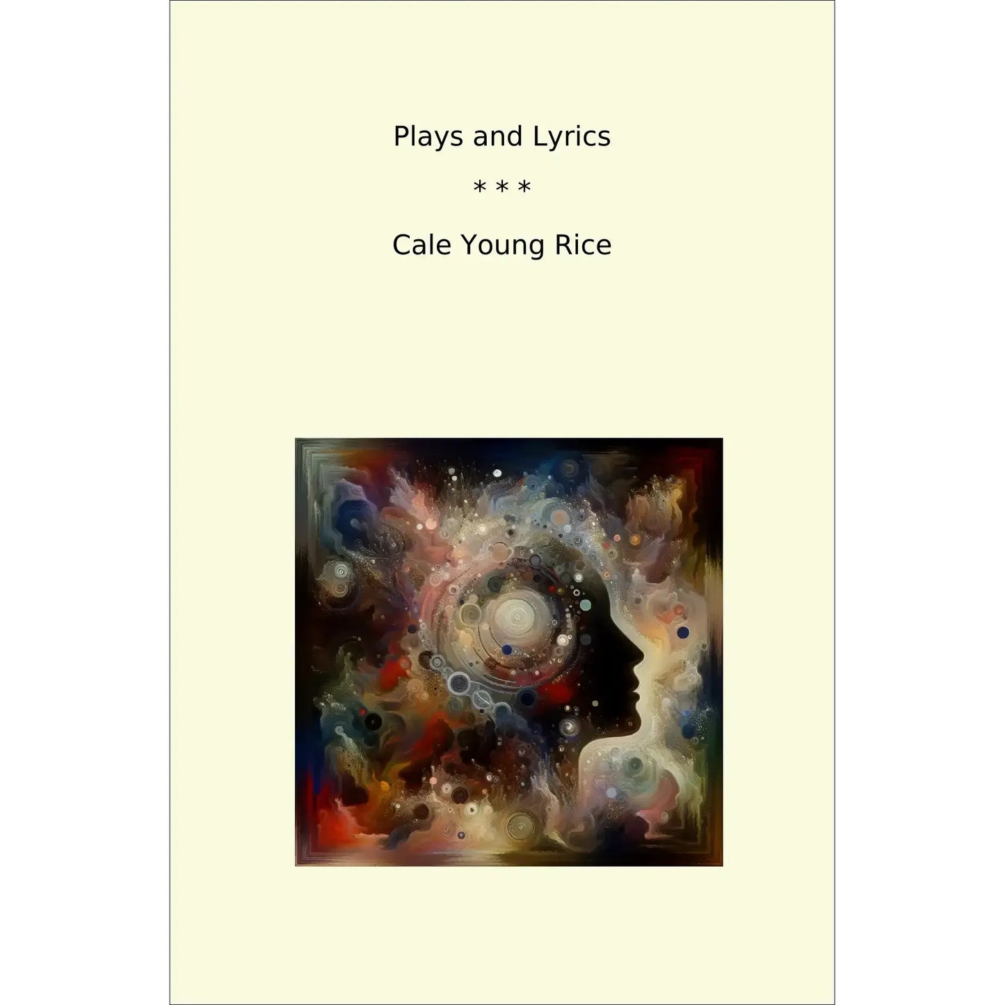 Book cover Plays and Lyrics