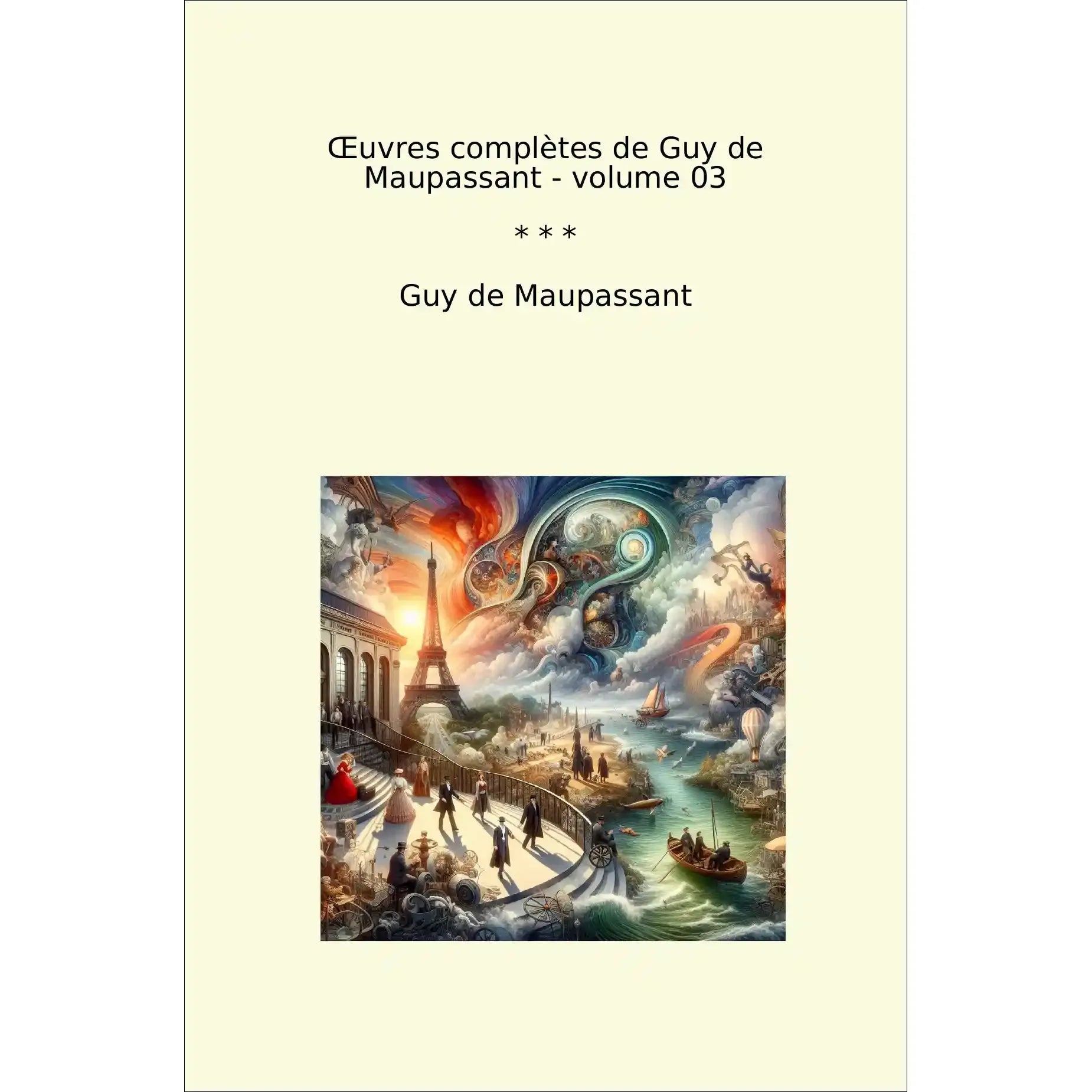 Book cover Œuvres complètes de Guy de Maupassant - volume 03