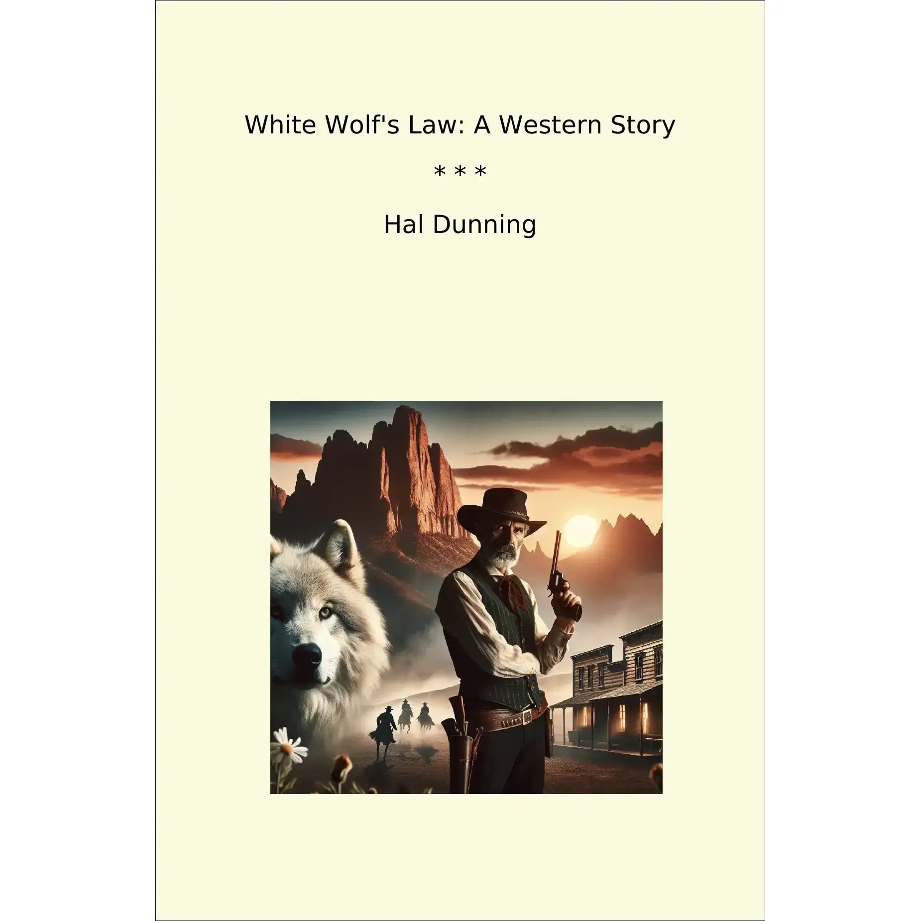 Book cover White Wolf's Law: A Western Story